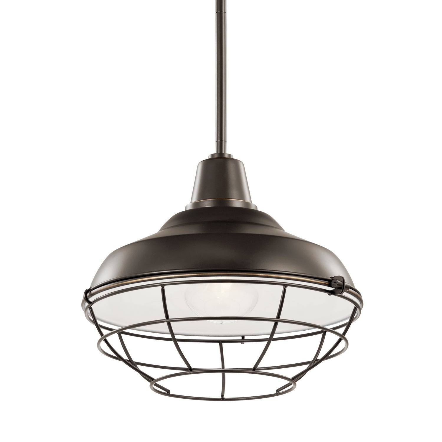 Kichler - 49992OZ - One Light Outdoor Pendant/Semi Flush - Pier - Olde Bronze