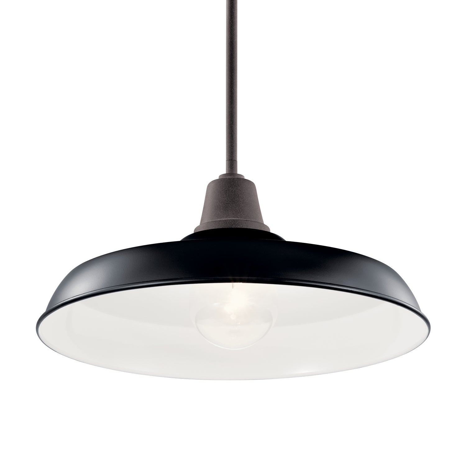 Kichler - 49993BK - One Light Outdoor Pendant/Semi Flush - Pier - Black