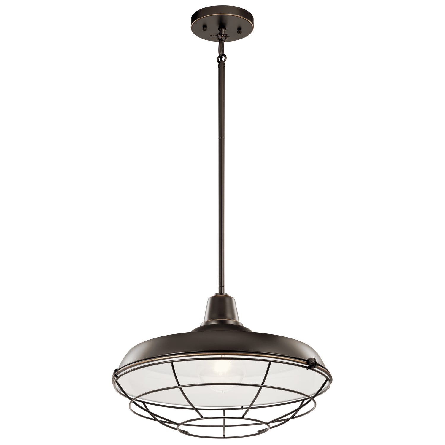 Kichler - 49993OZ - One Light Outdoor Pendant/Semi Flush - Pier - Olde Bronze
