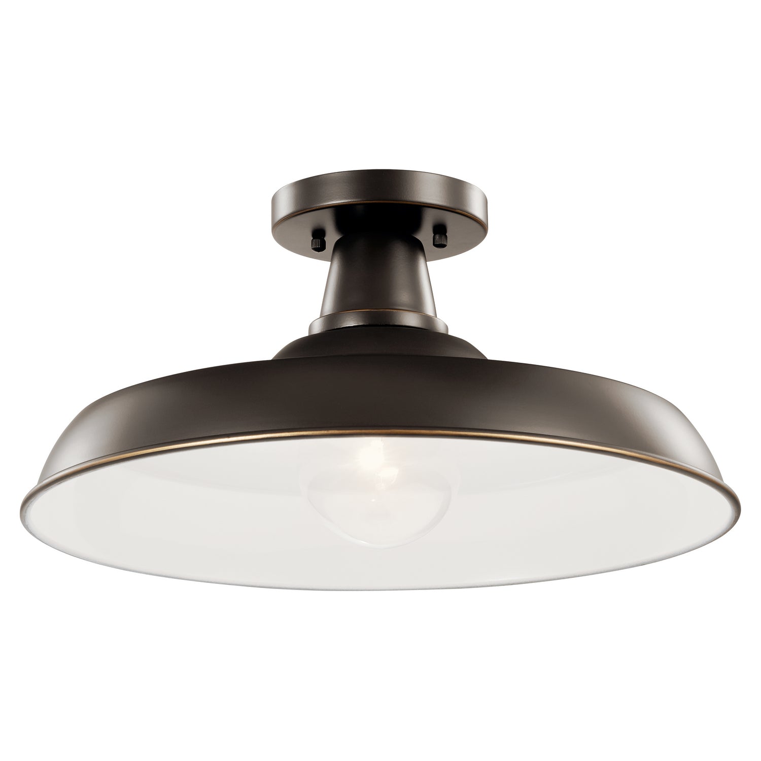 Kichler - 49993OZ - One Light Outdoor Pendant/Semi Flush - Pier - Olde Bronze