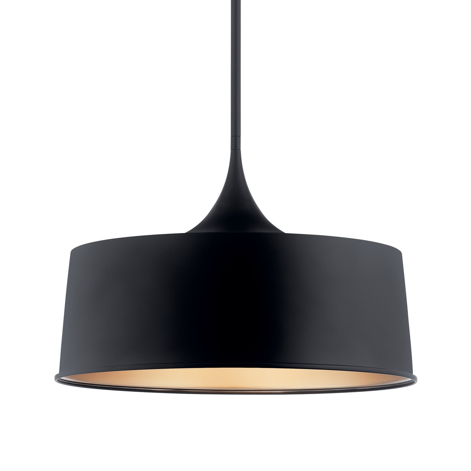 Kichler - 52097BK - One Light Pendant/Semi Flush - Elias - Black
