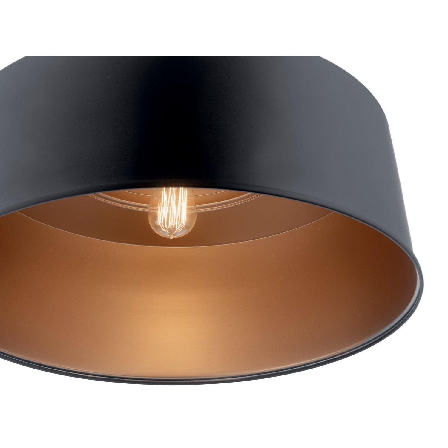 Kichler - 52097BK - One Light Pendant/Semi Flush - Elias - Black