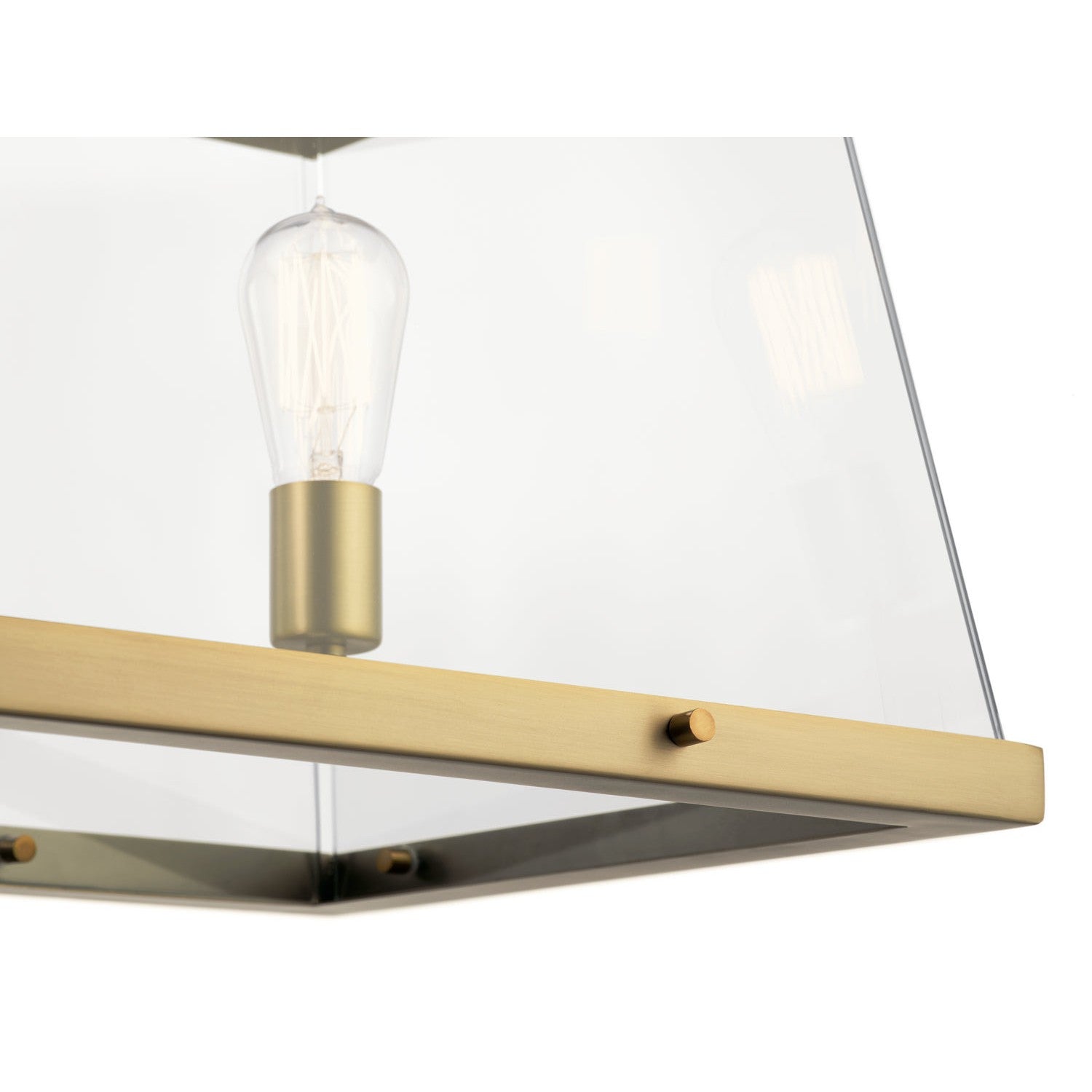 Kichler - 52123BNB - Five Light Linear Chandelier - Darton - Brushed Natural Brass