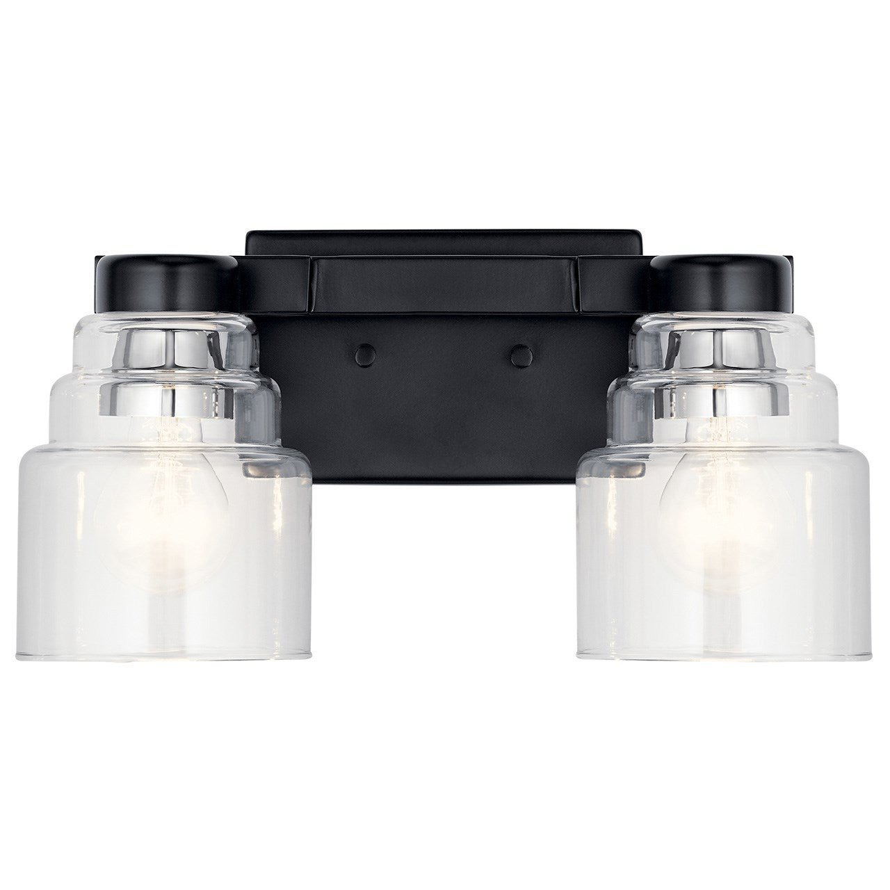 Kichler - 55011BK - Two Light Bath - Vionnet - Black