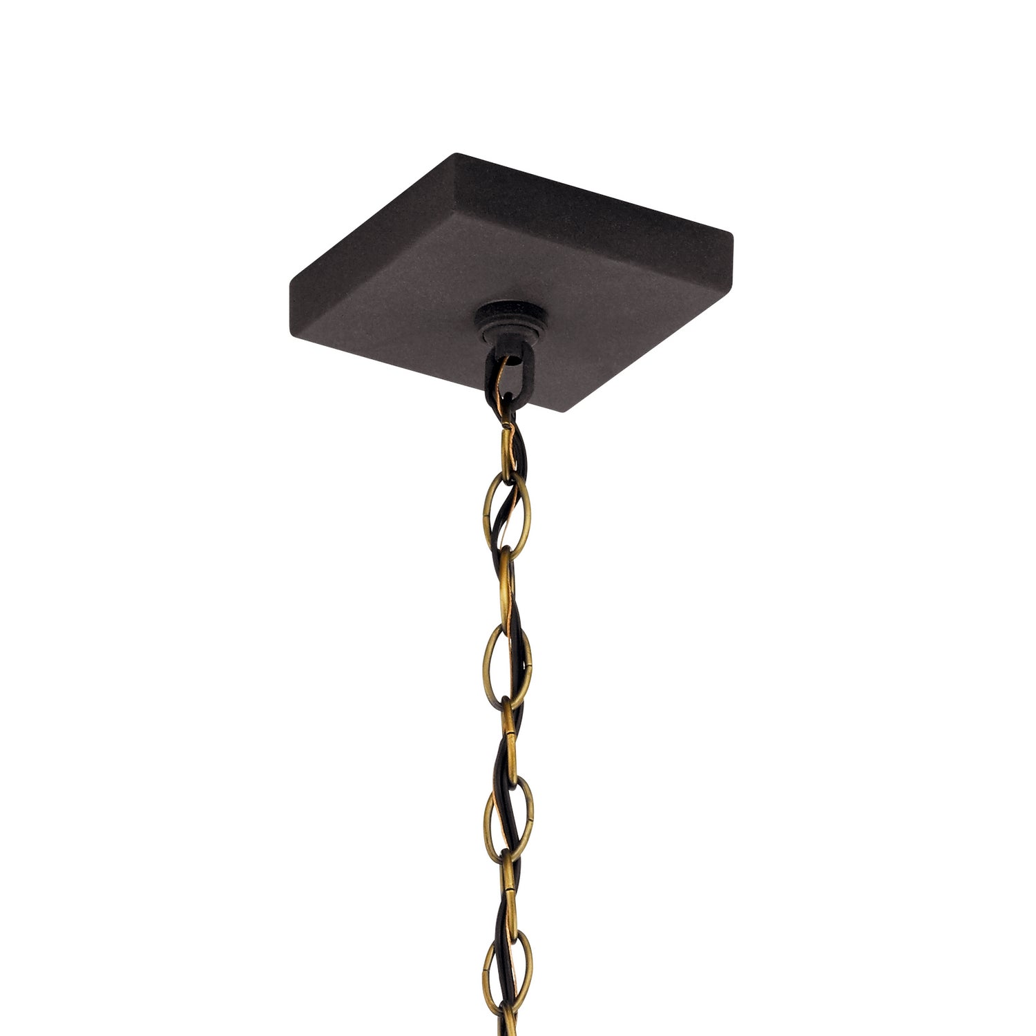 Kichler - 59008WZC - One Light Outdoor Pendant/Semi Flush - Lahden - Weathered Zinc
