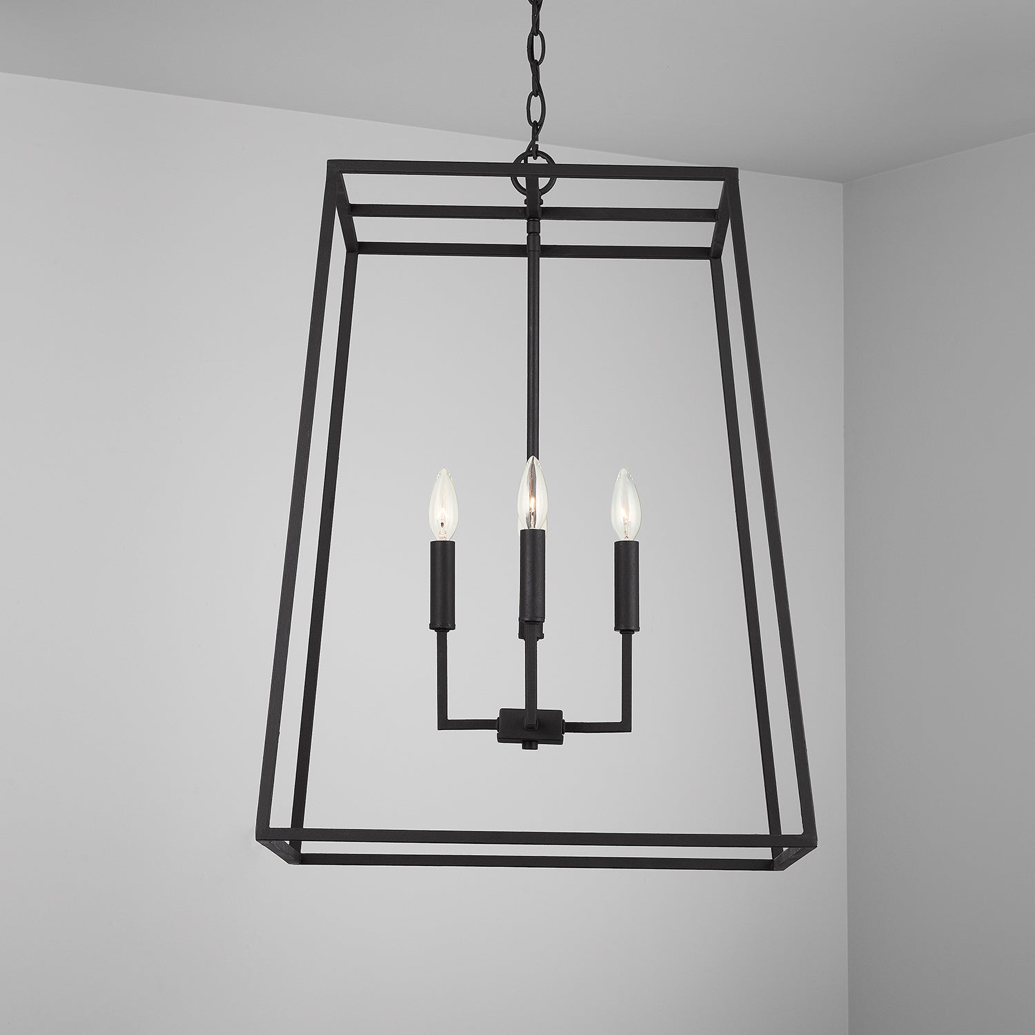 Capital Lighting - 337341BI - Four Light Pendant - Clint - Black Iron
