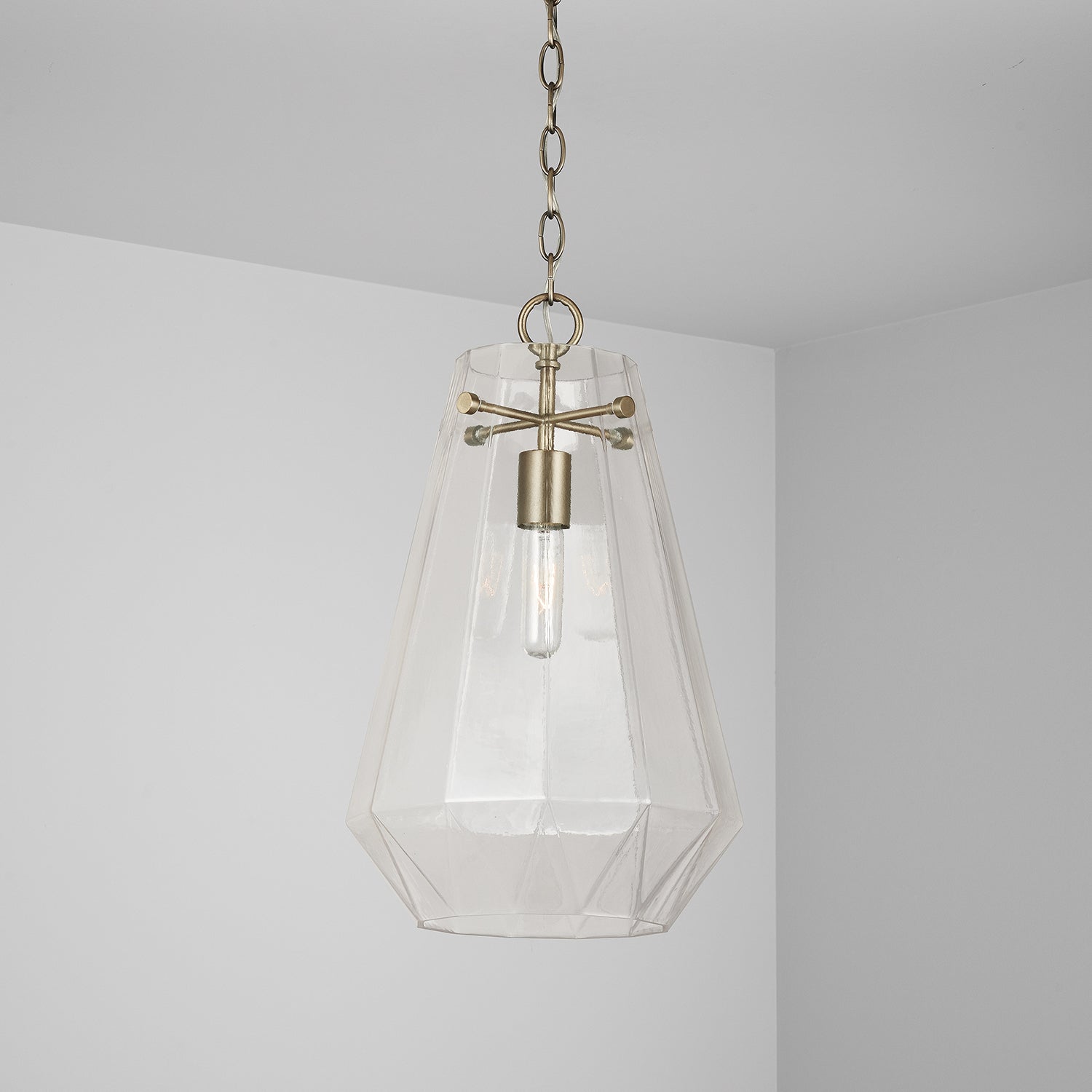 Capital Lighting - 338316AD - One Light Pendant - Lee - Aged Brass