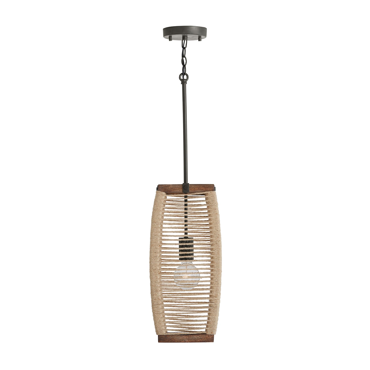Capital Lighting - 340311YG - One Light Pendant - Jacob - Grey Wash and Grey Iron