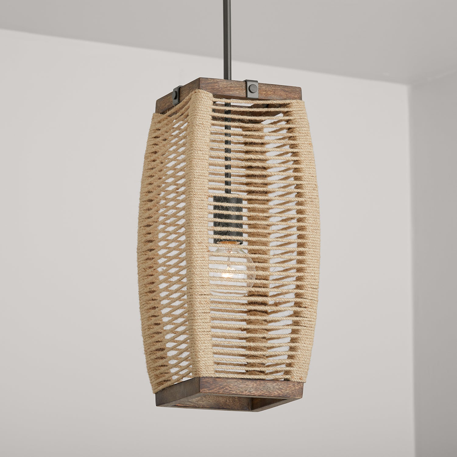 Capital Lighting - 340311YG - One Light Pendant - Jacob - Grey Wash and Grey Iron