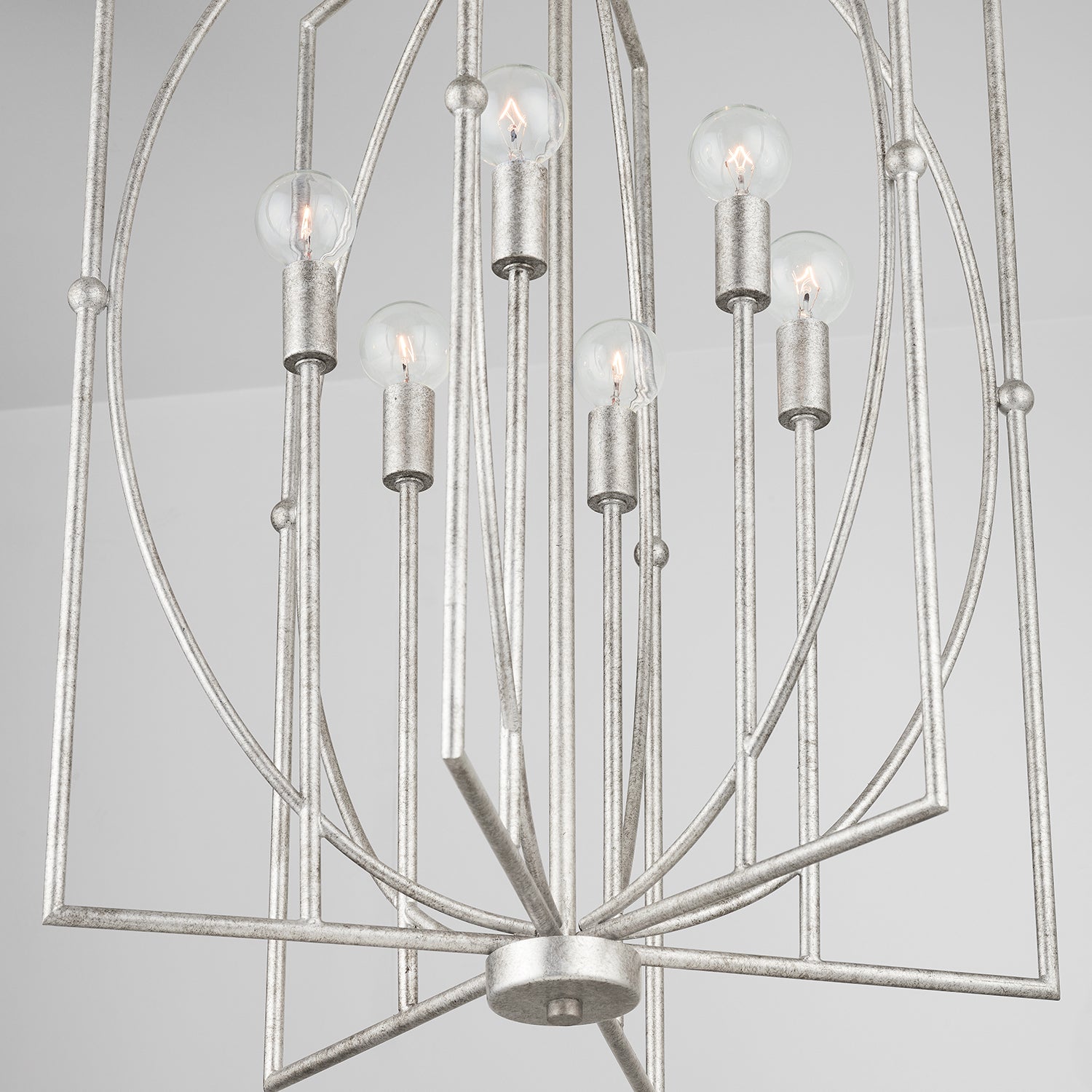 Capital Lighting - 537961AS - Six Light Foyer - Oran - Antique Silver
