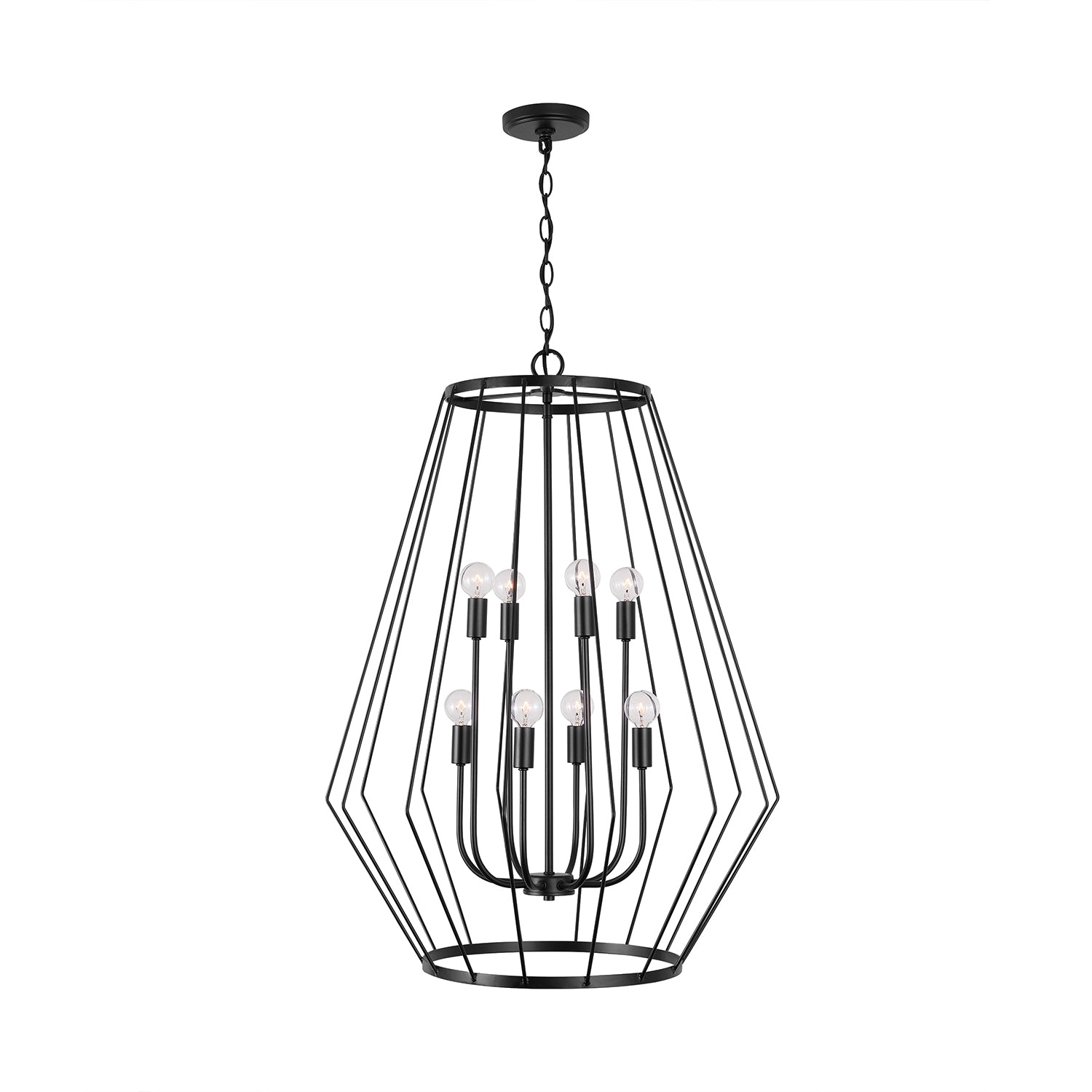 Capital Lighting - 538881MB - Eight Light Foyer - Corey - Matte Black