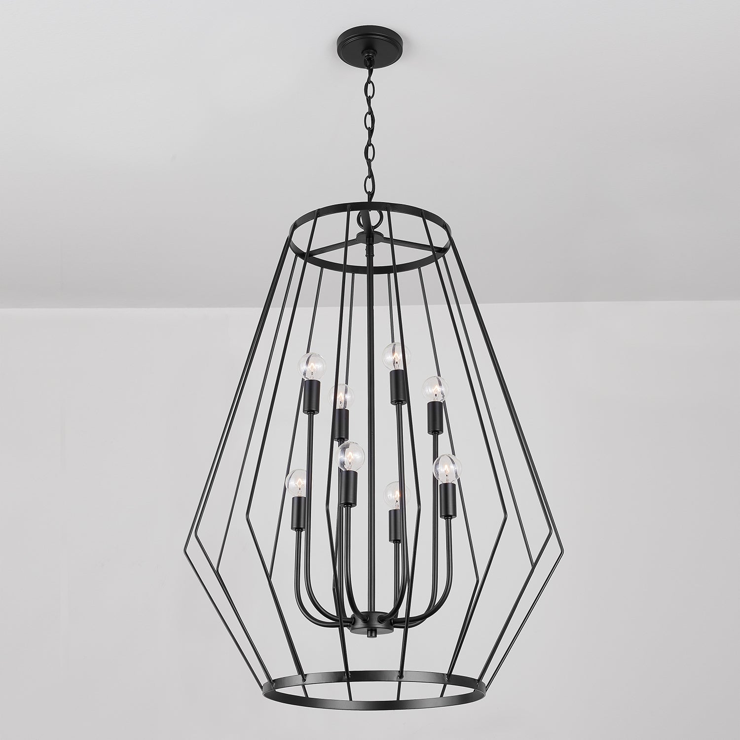 Capital Lighting - 538881MB - Eight Light Foyer - Corey - Matte Black