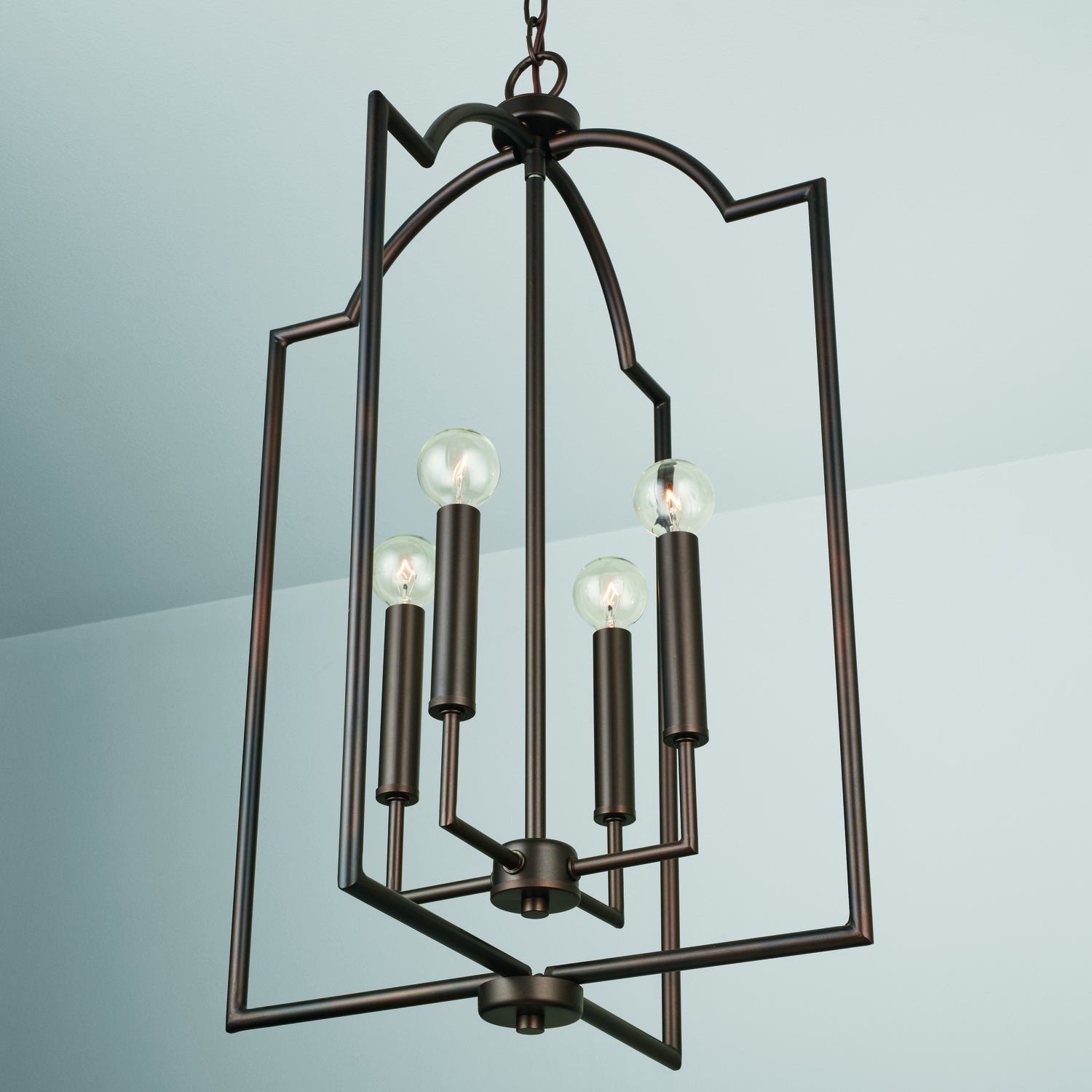 Capital Lighting - 539341BZ - Four Light Foyer Pendant - Carter - Bronze