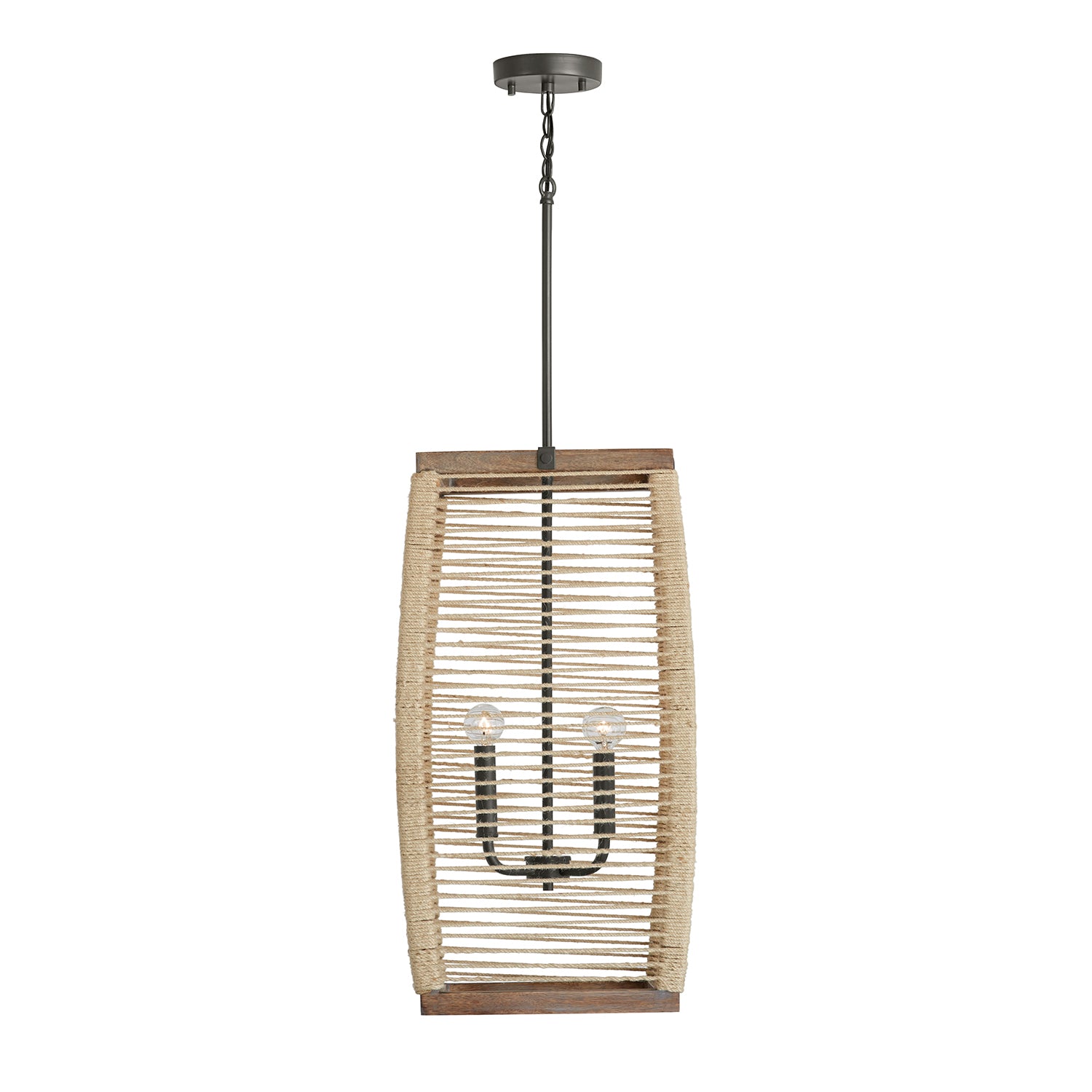 Capital Lighting - 540341YG - Four Light Foyer - Jacob - Grey Wash and Grey Iron