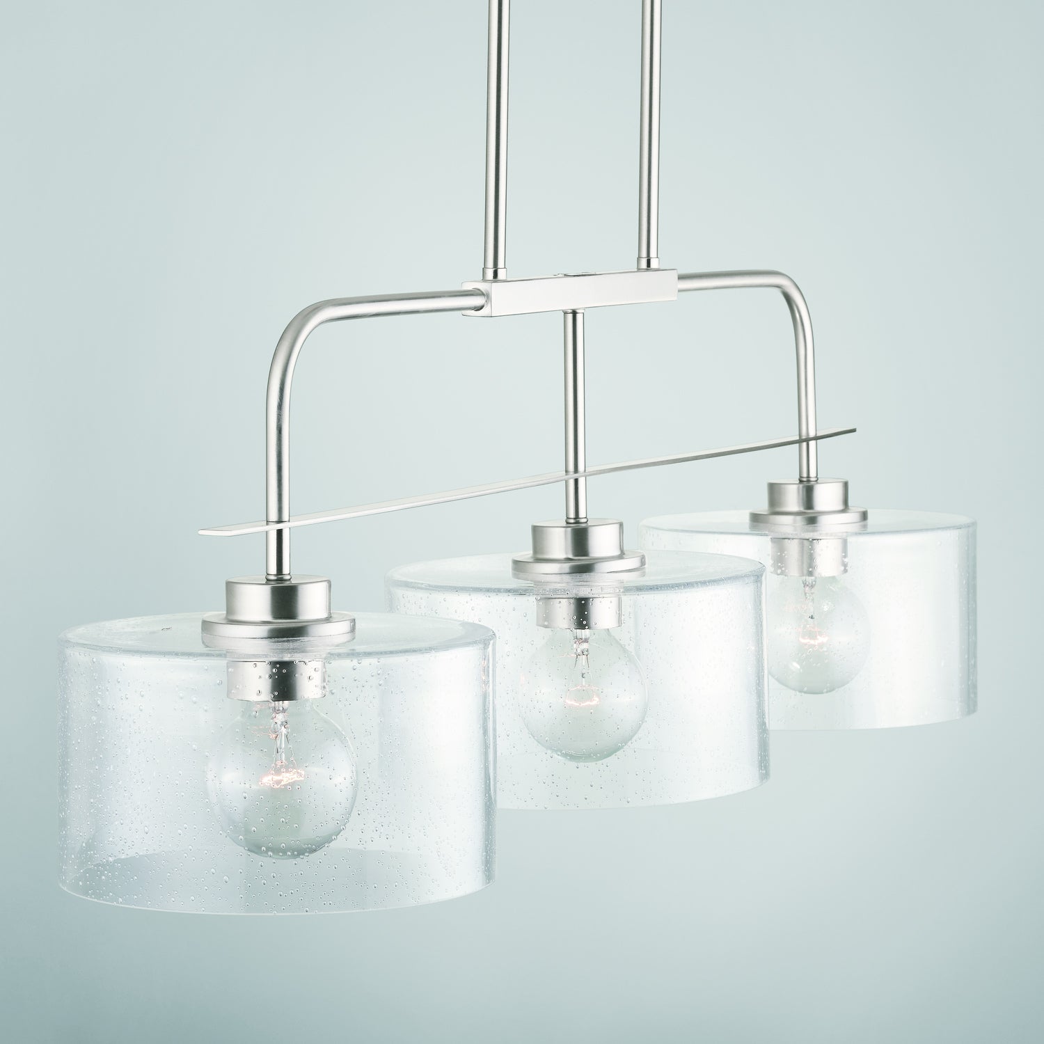 Capital Lighting - 838435BN - Three Light Island Pendant - Jake - Brushed Nickel
