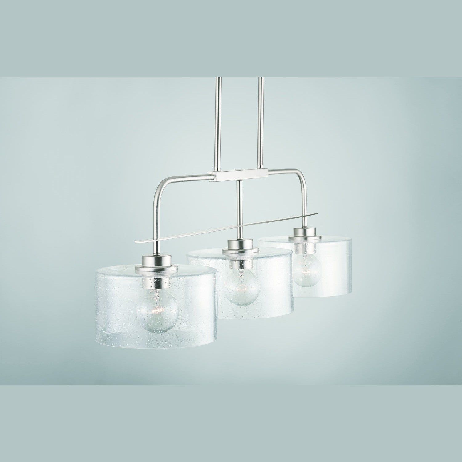 Capital Lighting - 838435BN - Three Light Island Pendant - Jake - Brushed Nickel