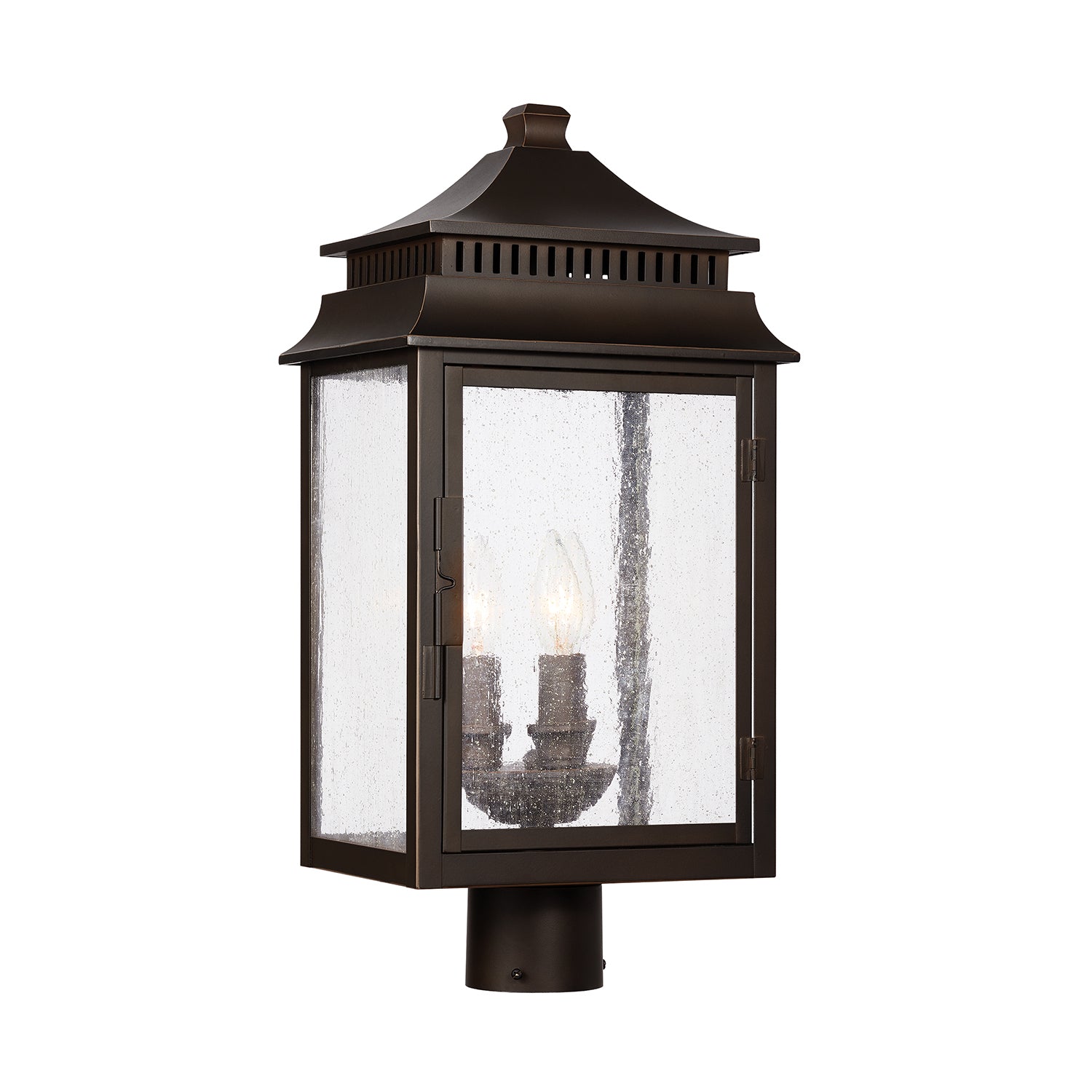 Capital Lighting - 936932OZ - Three Light Outdoor Post Lantern - Sutter Creek - Oiled Bronze