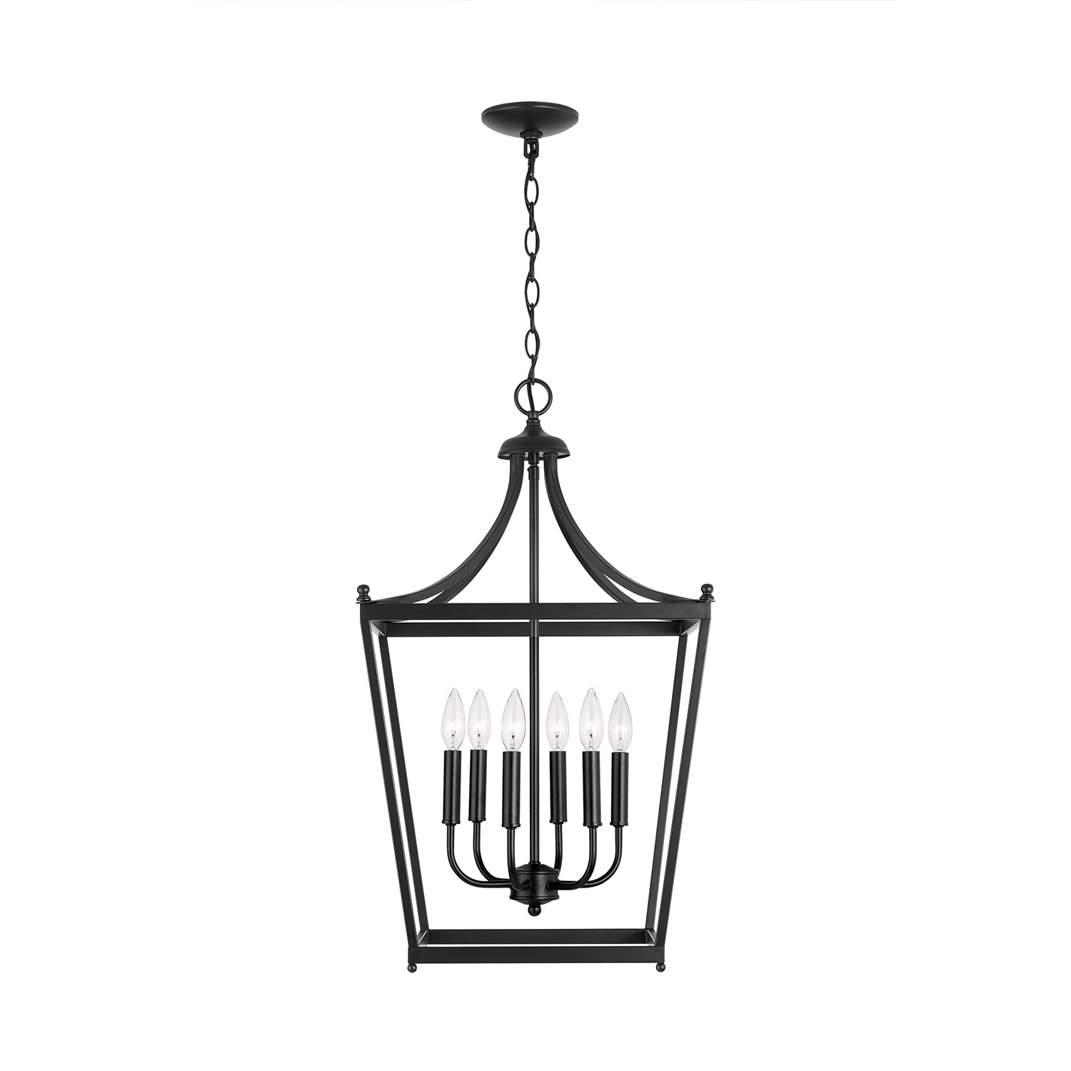 Capital Lighting - 9552MB - Six Light Foyer Pendant - Stanton - Matte Black
