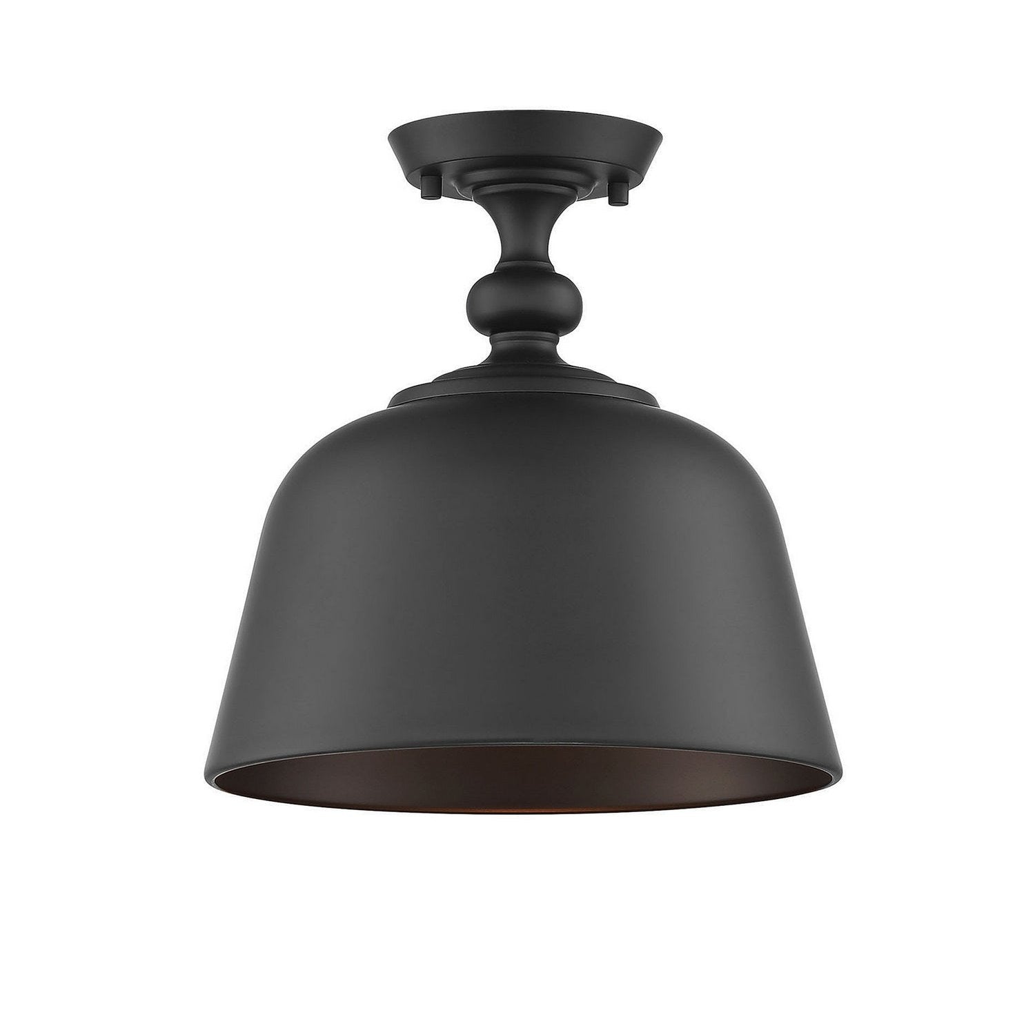 Savoy House - 6-3750-1-89 - One Light Semi-Flush Mount - Berg - Matte Black