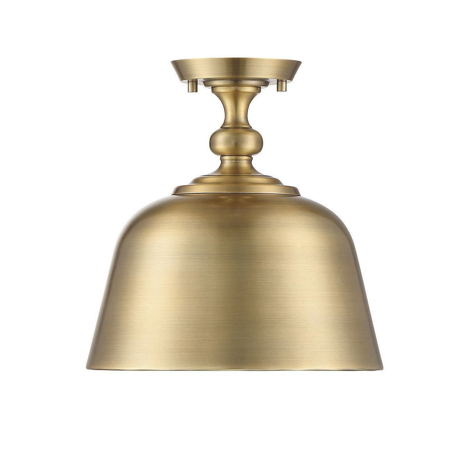 Savoy House - 6-3750-1-322 - One Light Semi-Flush Mount - Berg - Warm Brass