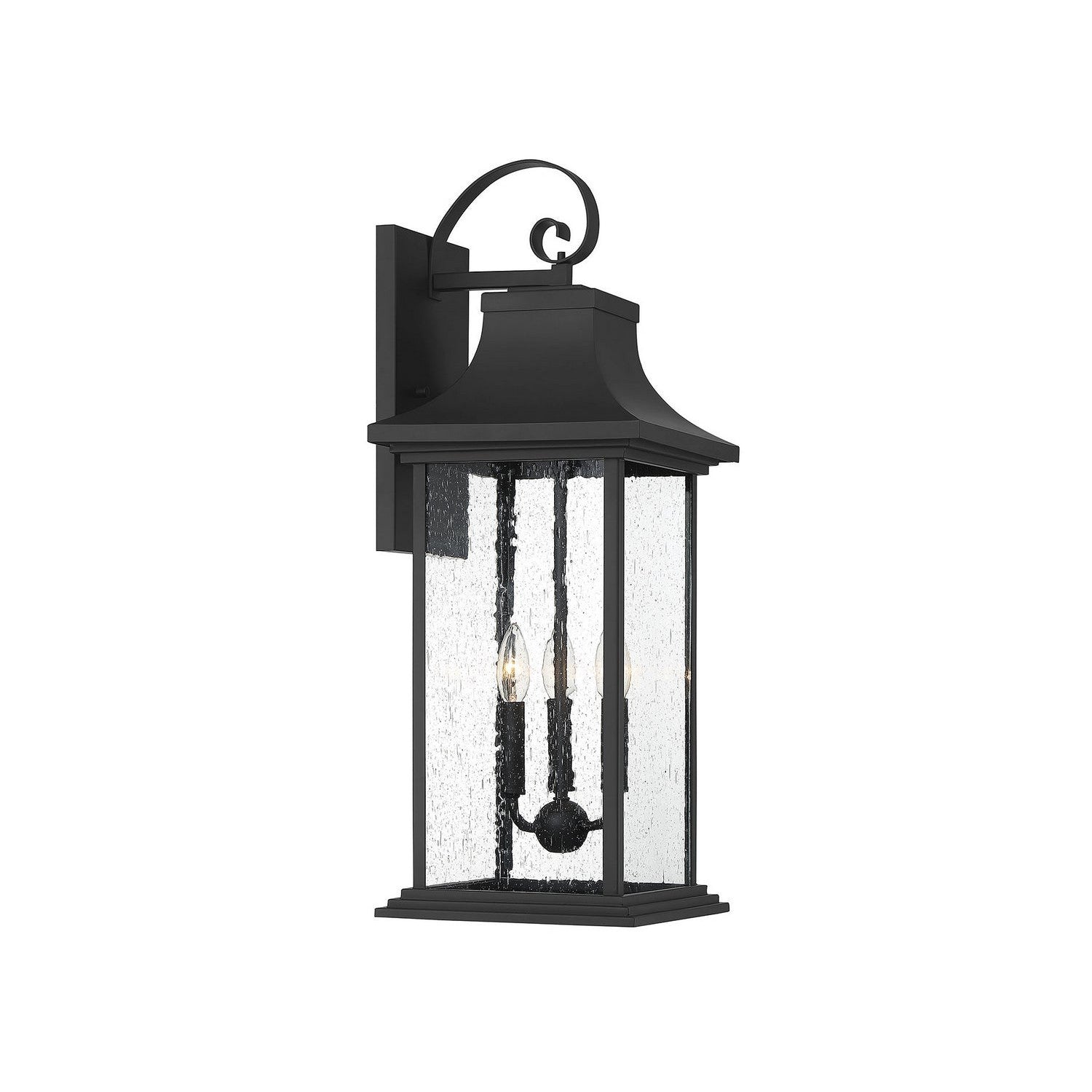 Savoy House - 5-452-BK - Three Light Outdoor Wall Sconce - Hancock - Matte Black
