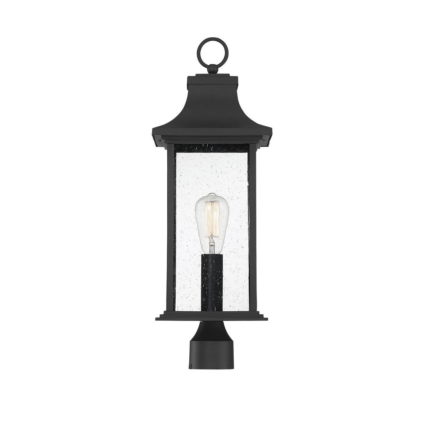 Savoy House - 5-454-BK - One Light Post Lantern - Hancock - Matte Black