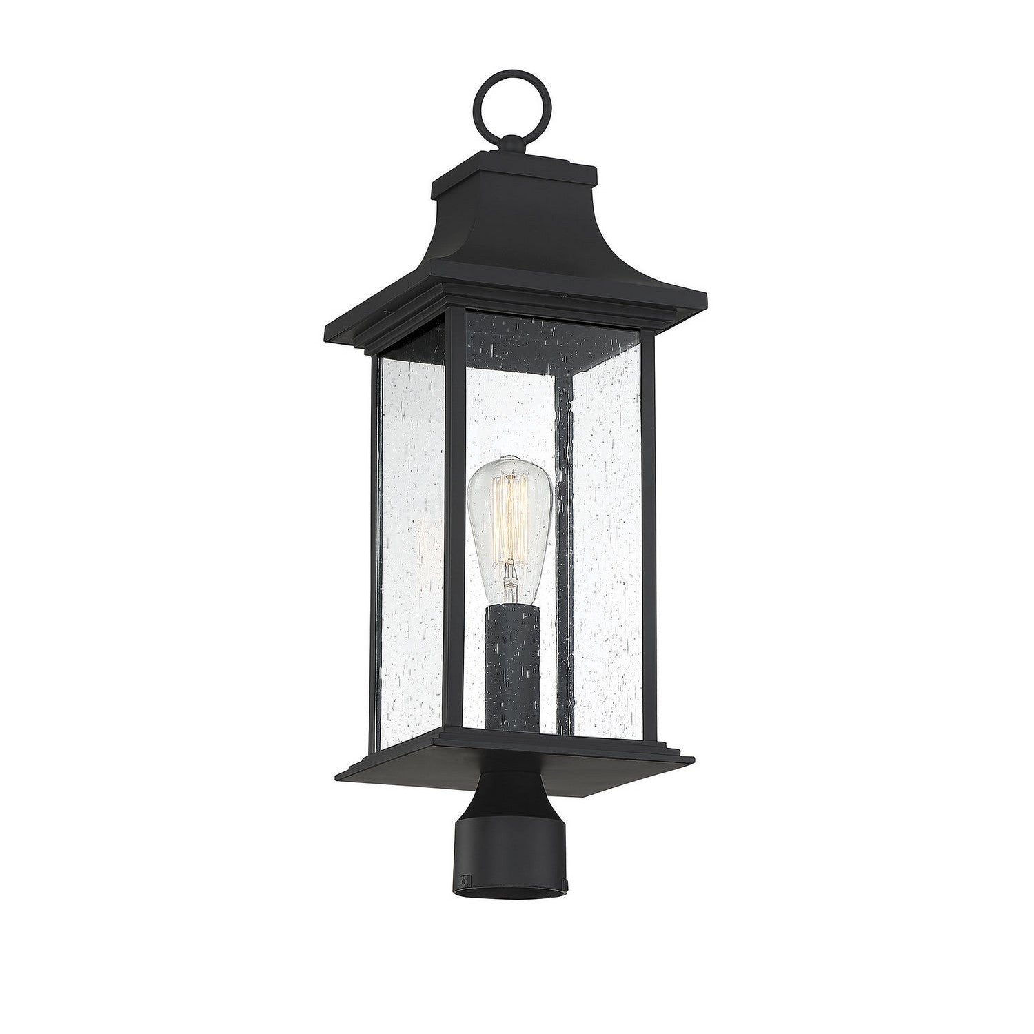 Savoy House - 5-454-BK - One Light Post Lantern - Hancock - Matte Black