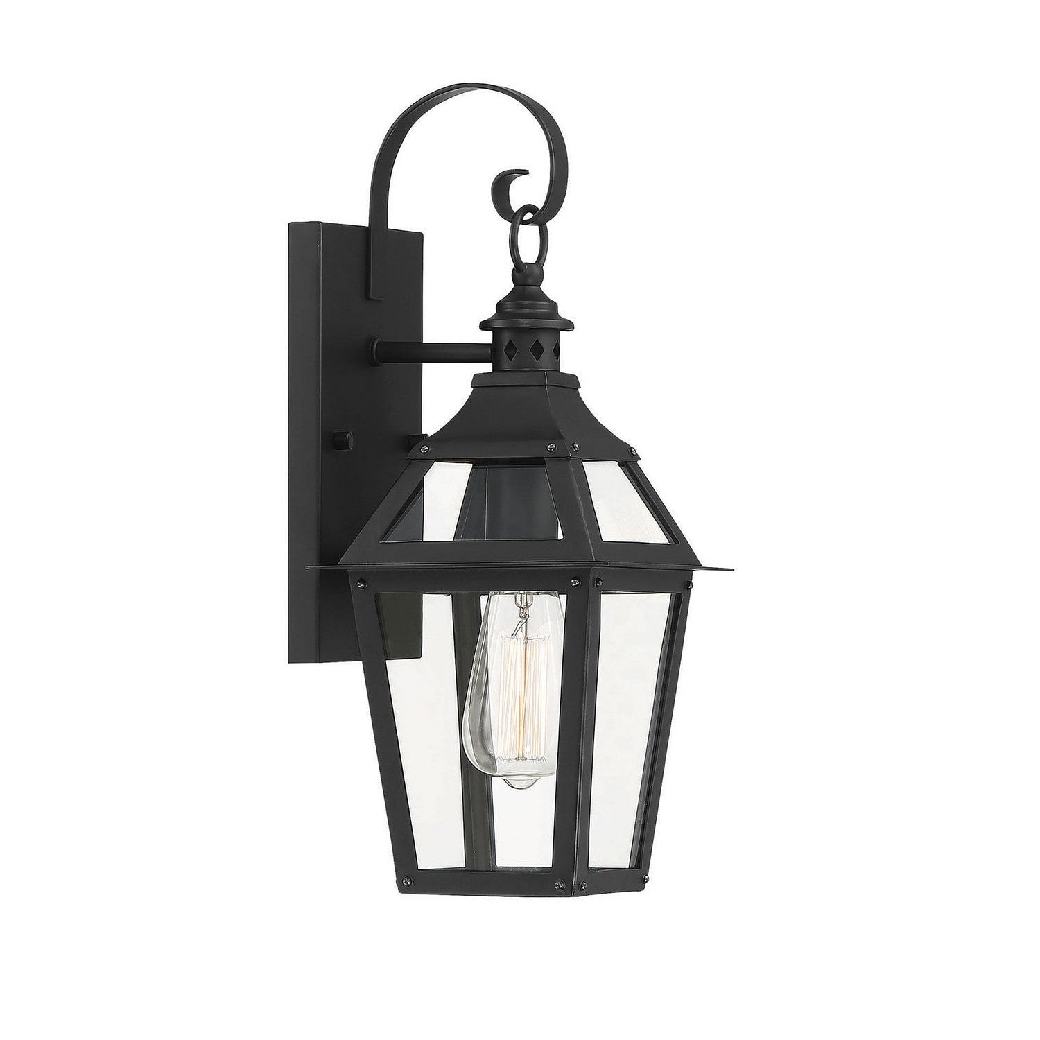 Savoy House - 5-720-153 - One Light Wall Sconce - Jackson - Black with Gold Highlights