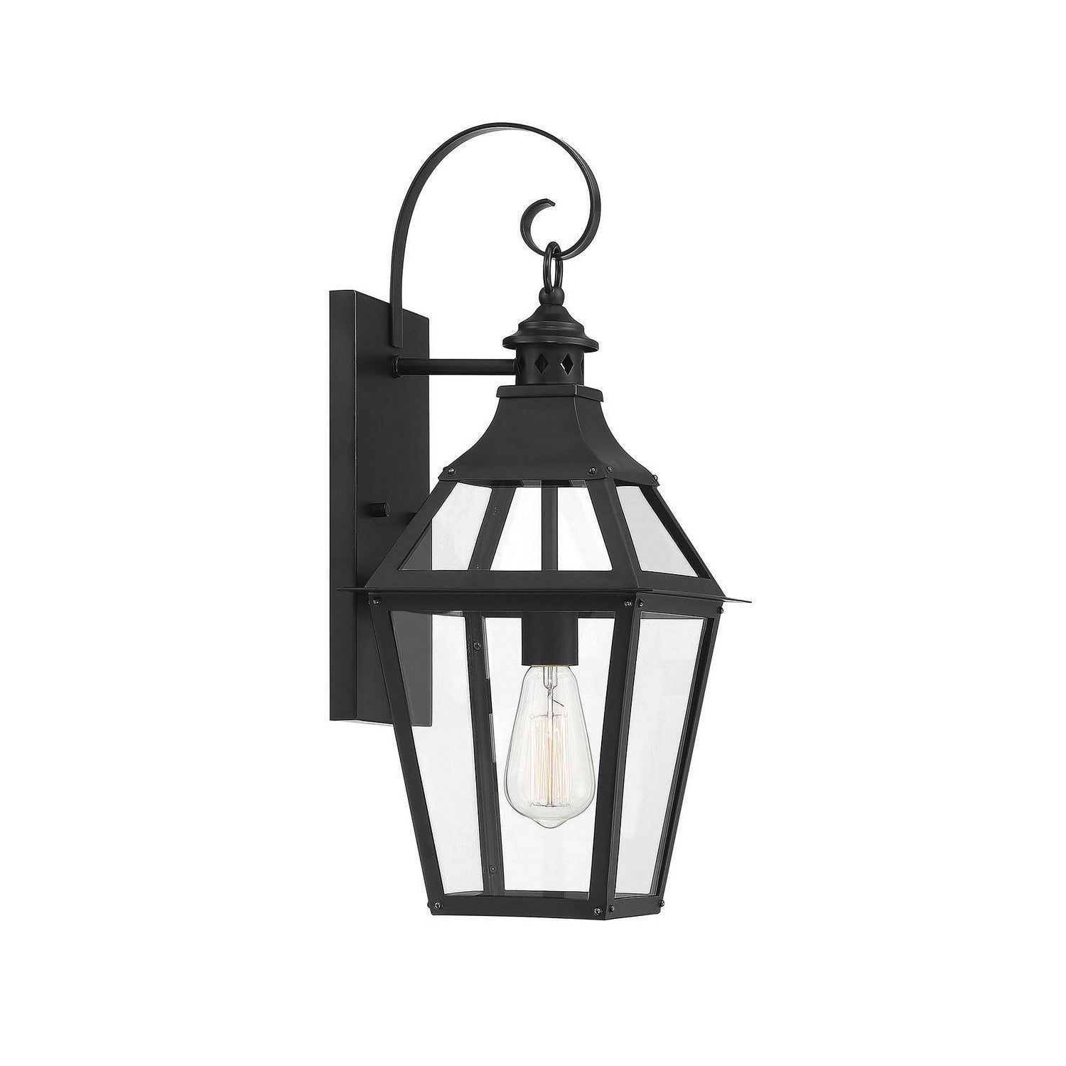 Savoy House - 5-721-153 - One Light Wall Sconce - Jackson - Black with Gold Highlights