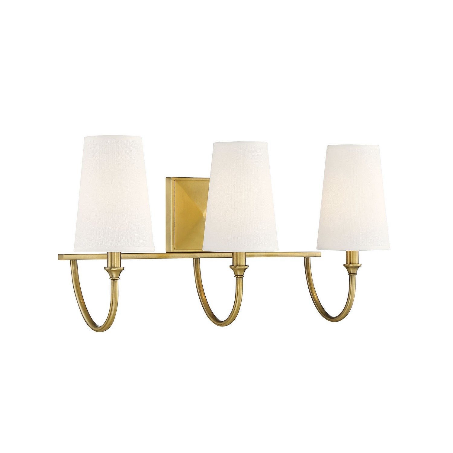 Savoy House - 8-2542-3-322 - Three Light Bath Bar - Cameron - Warm Brass