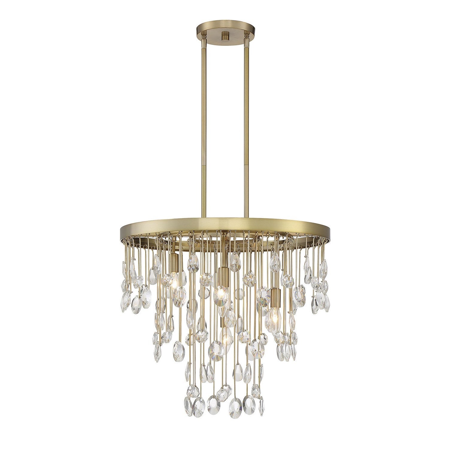 Savoy House - 1-1846-4-127 - Four Light Chandelier - Livorno - Noble Brass