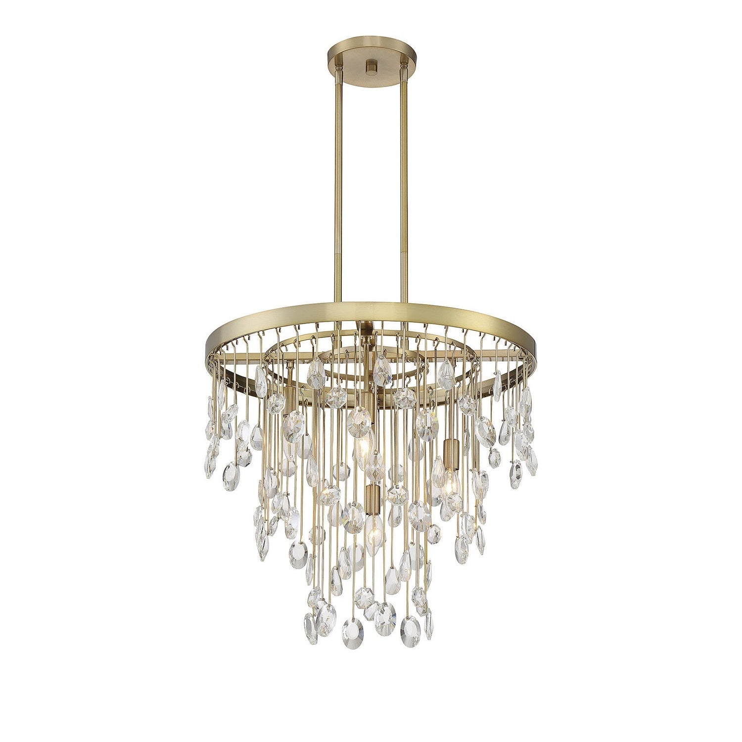 Savoy House - 1-1846-4-127 - Four Light Chandelier - Livorno - Noble Brass