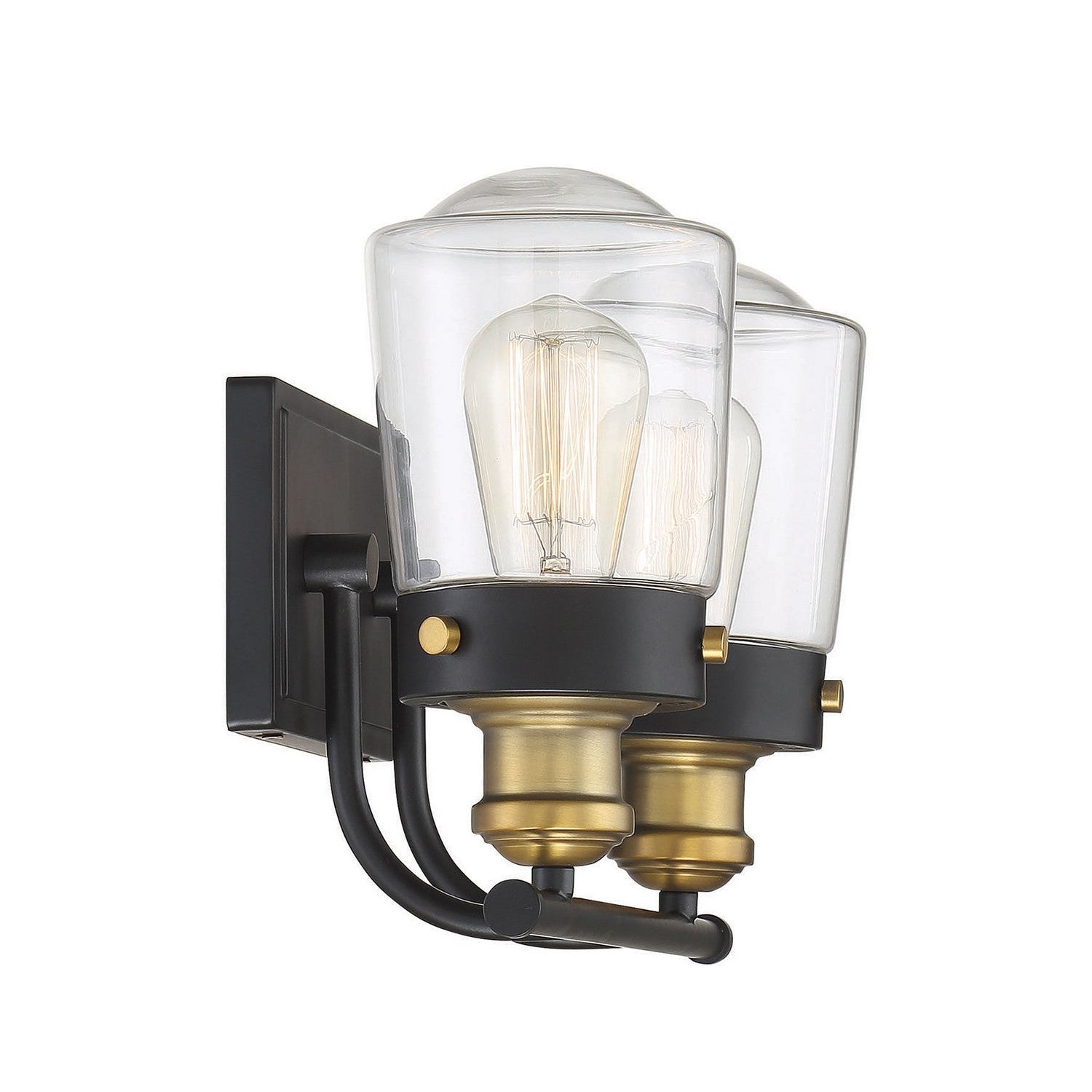 Savoy House - 8-2069-2-51 - Two Light Bath Bar - Macauley - Vintage Black with Warm Brass