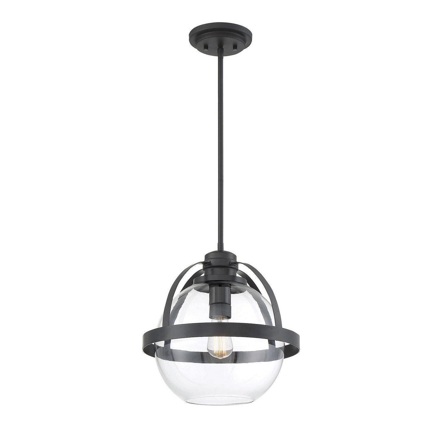 Savoy House - 7-7201-1-89 - One Light Pendant - Pendleton - Matte Black