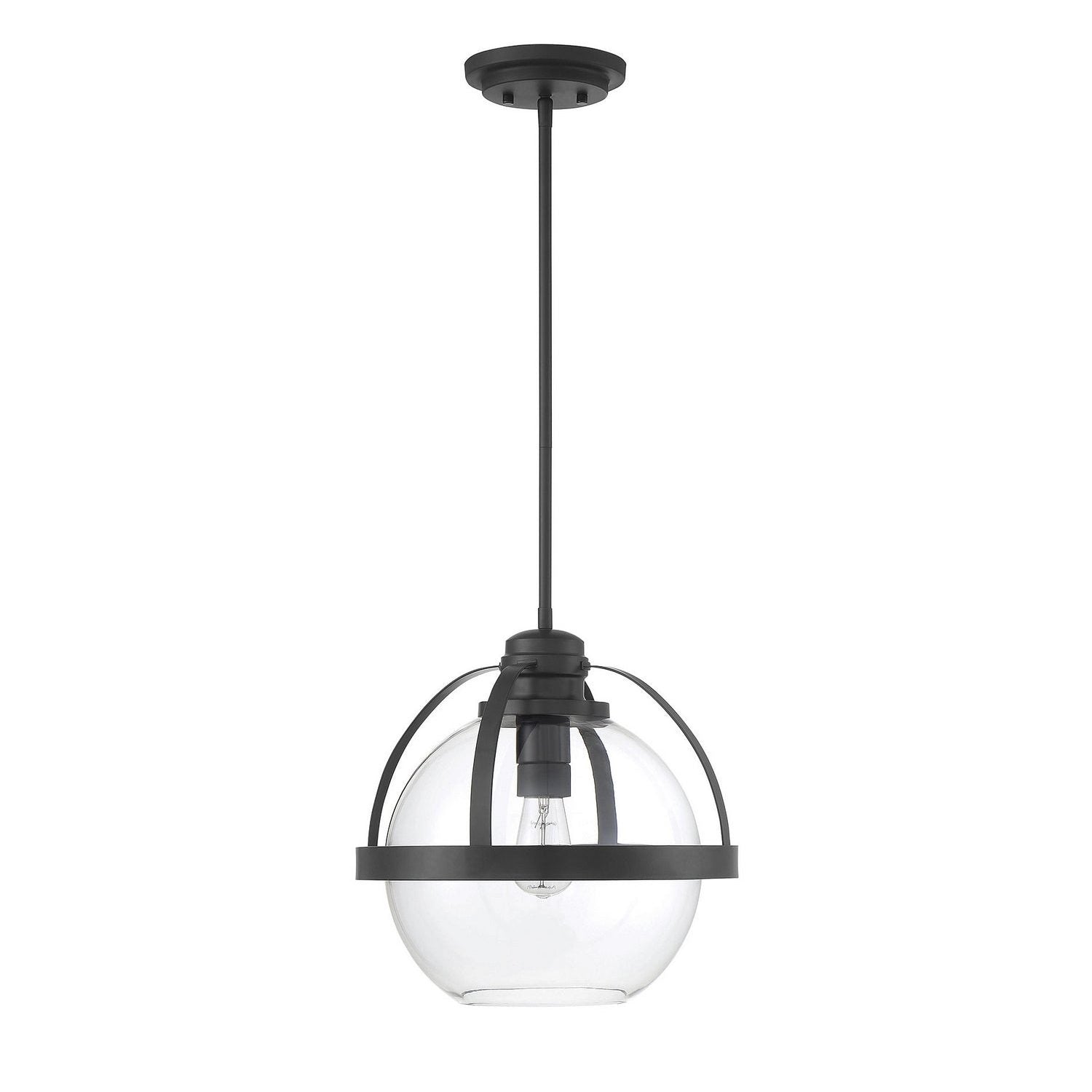 Savoy House - 7-7201-1-89 - One Light Pendant - Pendleton - Matte Black