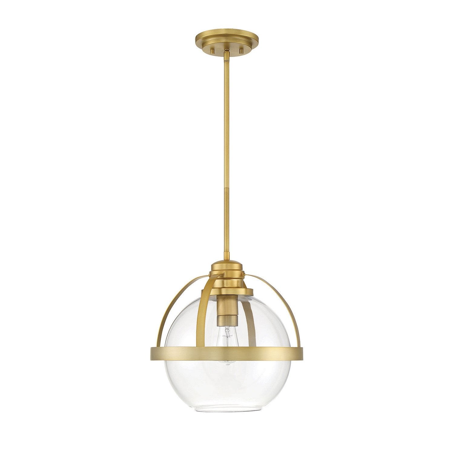 Savoy House - 7-7201-1-322 - One Light Pendant - Pendleton - Warm Brass