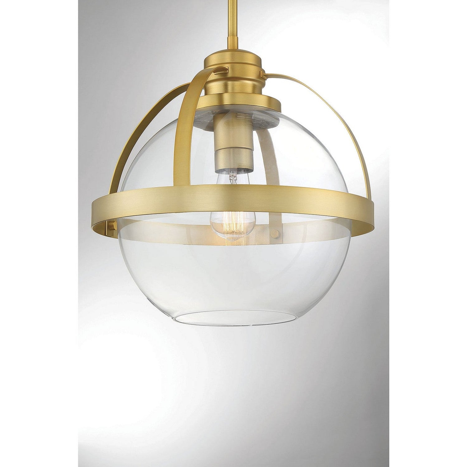 Savoy House - 7-7201-1-322 - One Light Pendant - Pendleton - Warm Brass