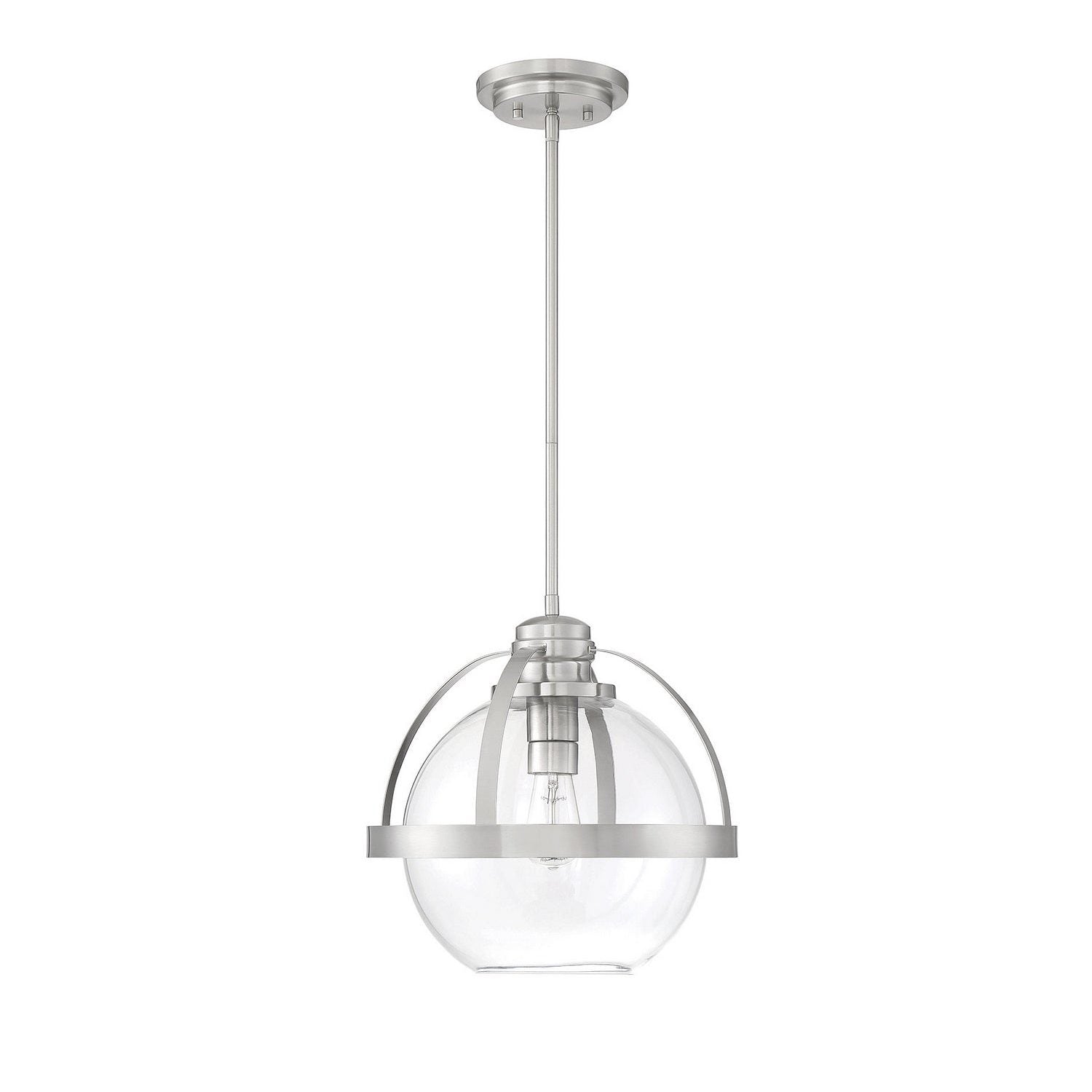 Savoy House - 7-7201-1-SN - One Light Pendant - Pendleton - Satin Nickel