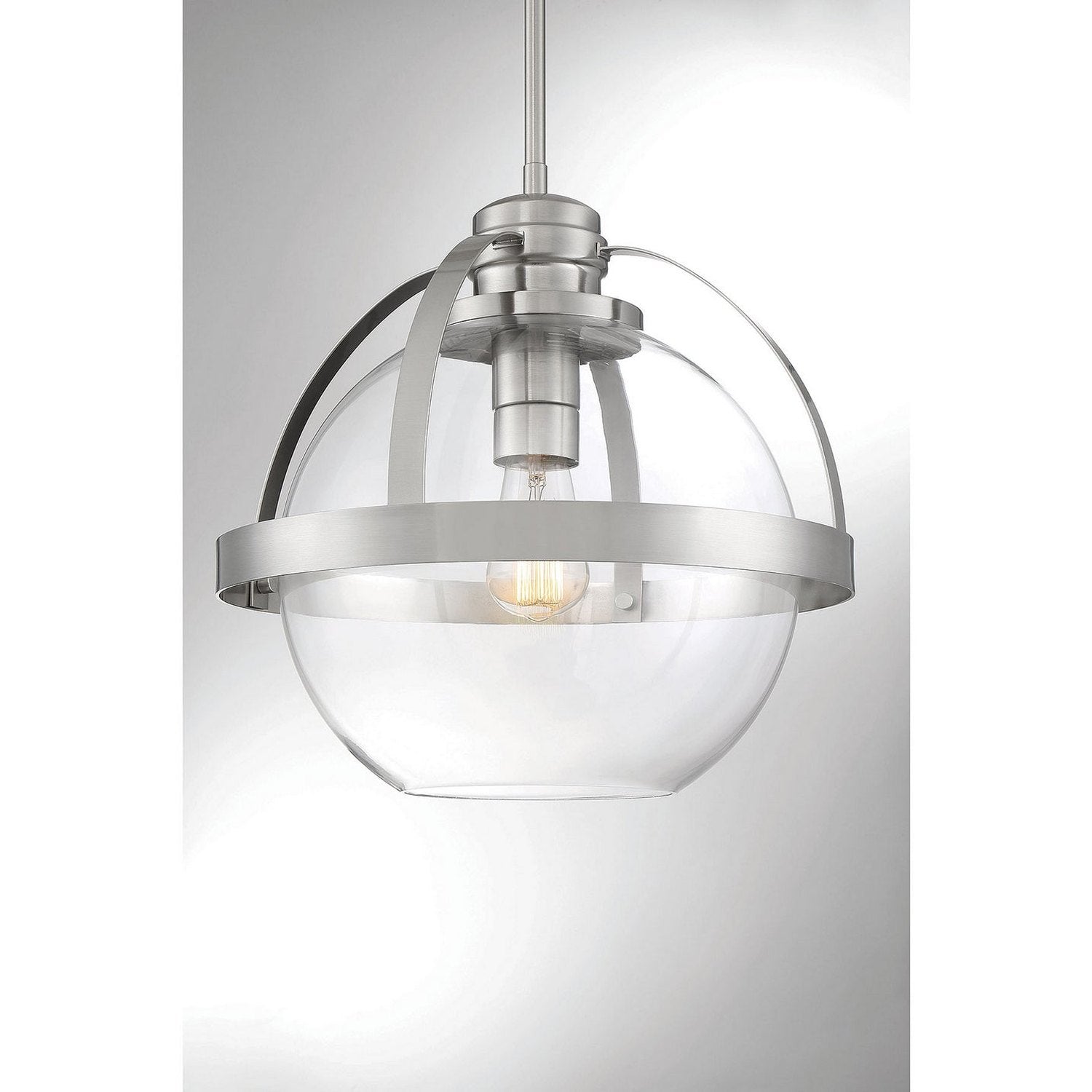 Savoy House - 7-7201-1-SN - One Light Pendant - Pendleton - Satin Nickel