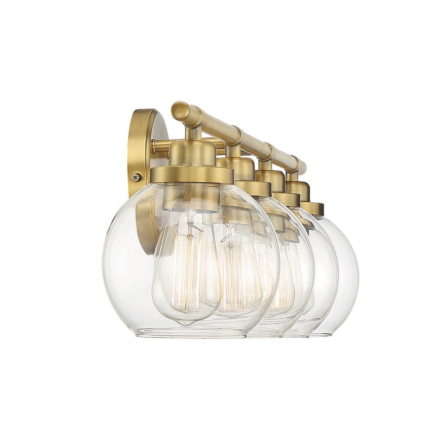 Savoy House - 8-4050-4-322 - Four Light Bath Bar - Carson - Warm Brass
