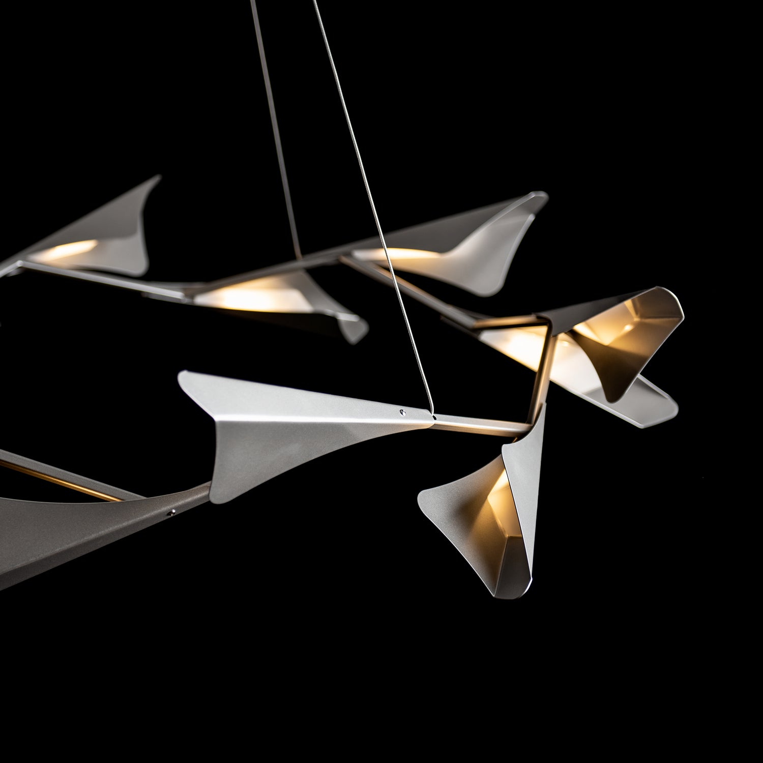 Hubbardton Forge - 135008-LED-STND-82-82 - LED Pendant - Plume - Vintage Platinum
