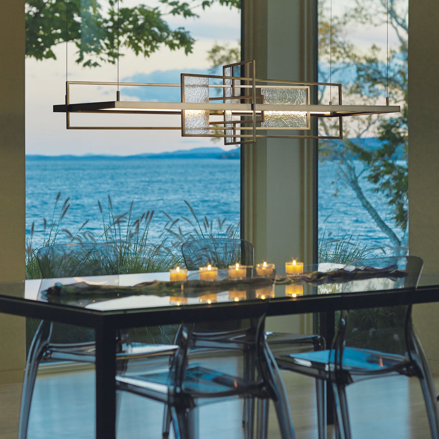 Hubbardton Forge - 139754-LED-STND-07-82 - LED Pendant - Four Seasons - Dark Smoke