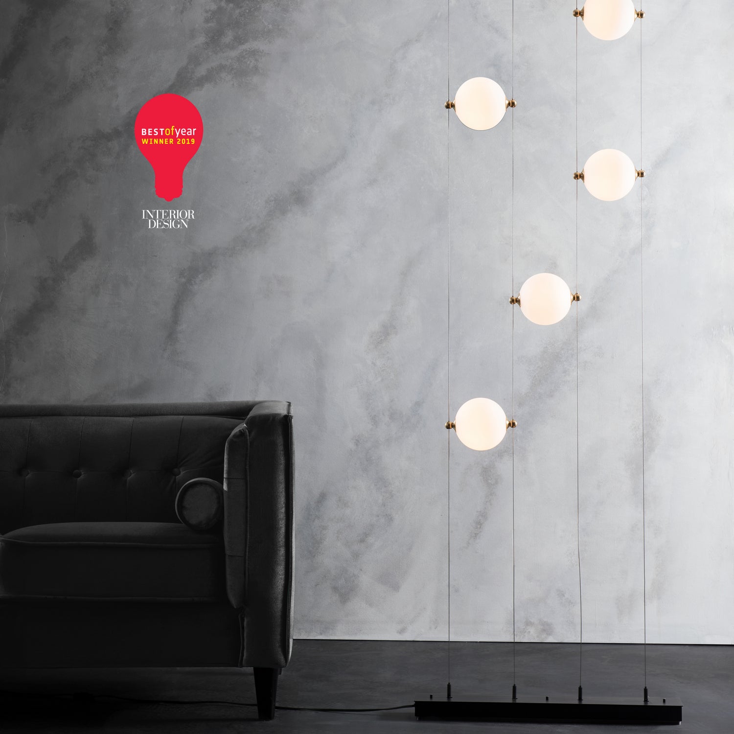 Hubbardton Forge - 289520-LED-STND-10-GG0668 - LED Pendant - Abacus - Black