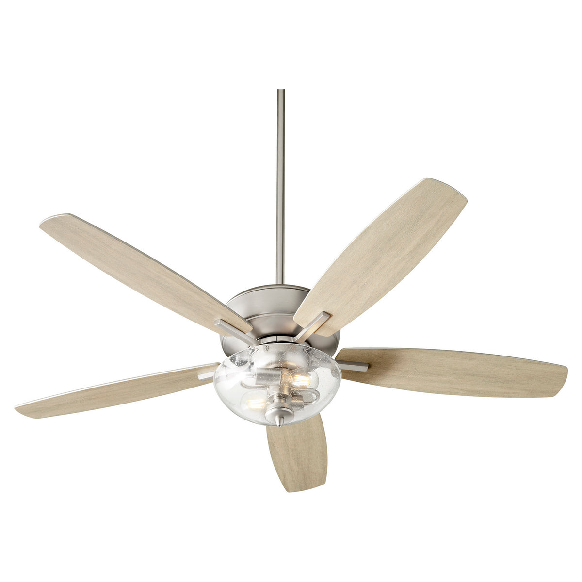 Quorum - 7052-265 - 52" Ceiling Fan - Breeze - Satin Nickel