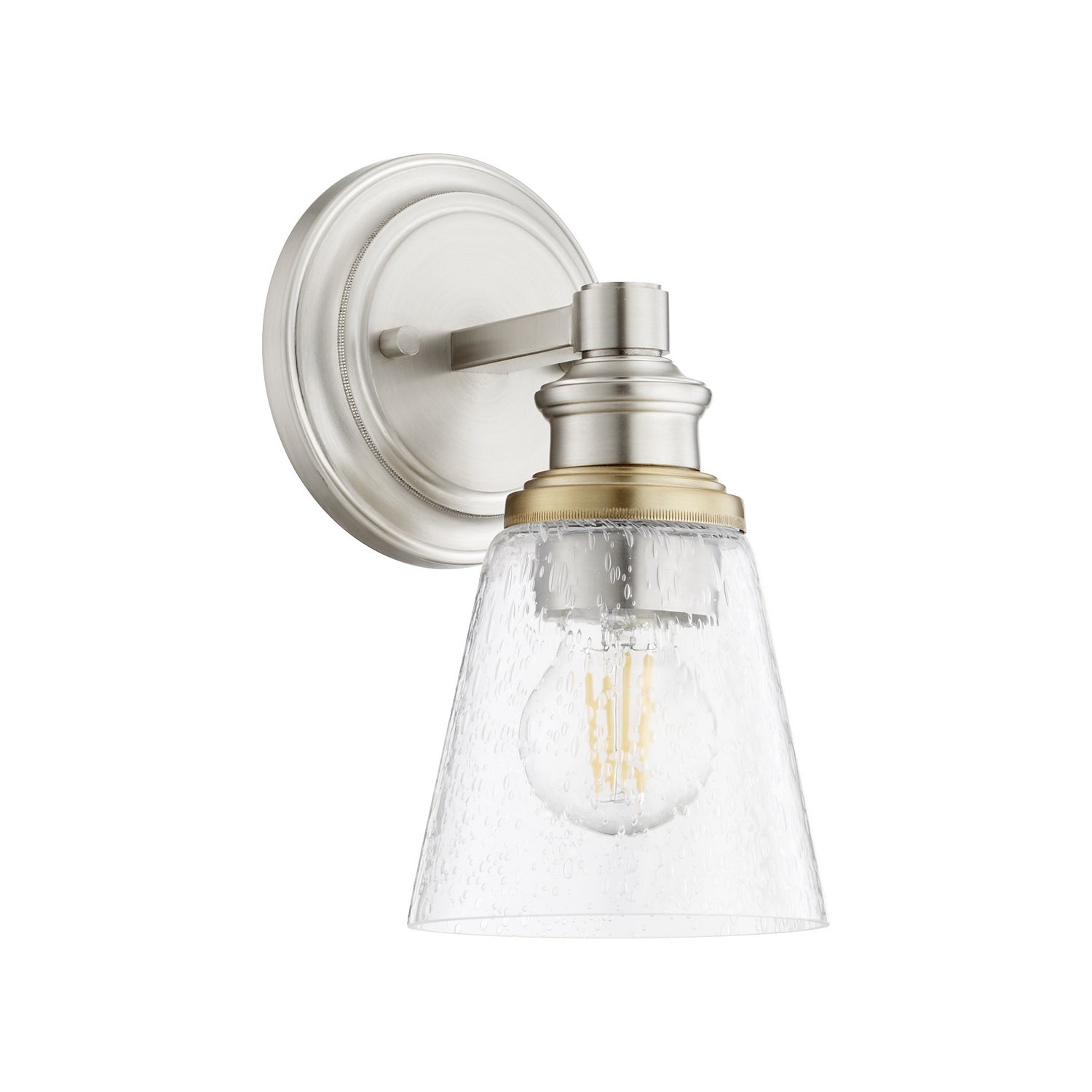 Quorum - 509-1-65 - One Light Wall Mount - Dunbar - Satin Nickel