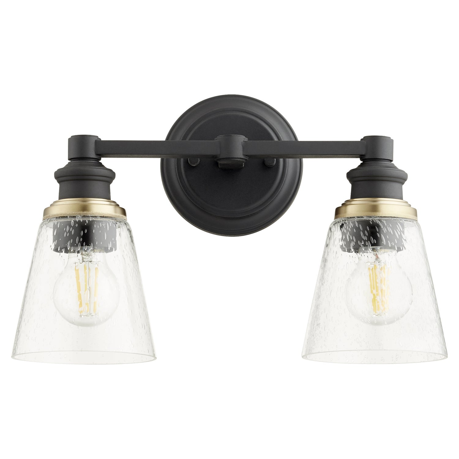 Quorum - 509-2-69 - Two Light Wall Mount - Dunbar - Textured Black