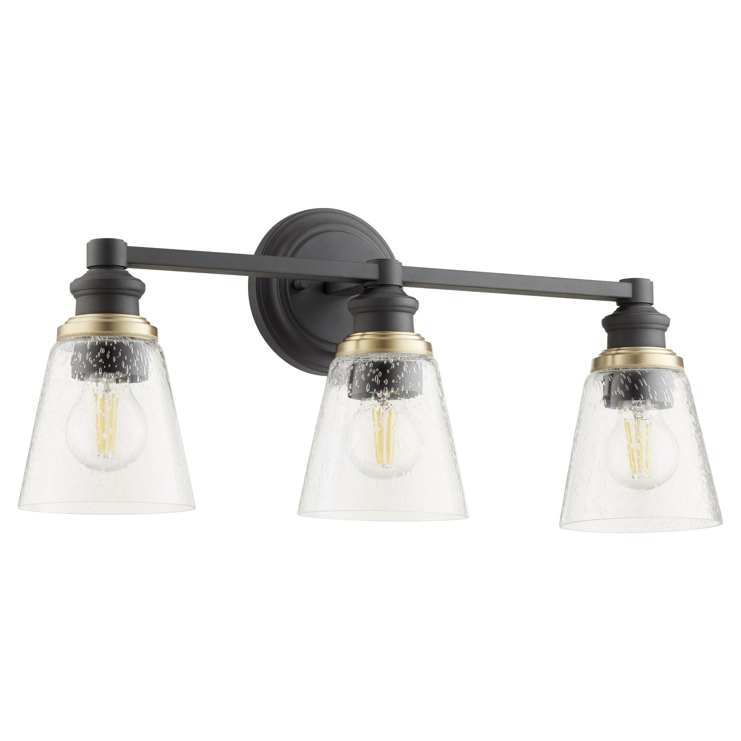 Quorum - 509-3-69 - Three Light Vanity - Dunbar - Textured Black