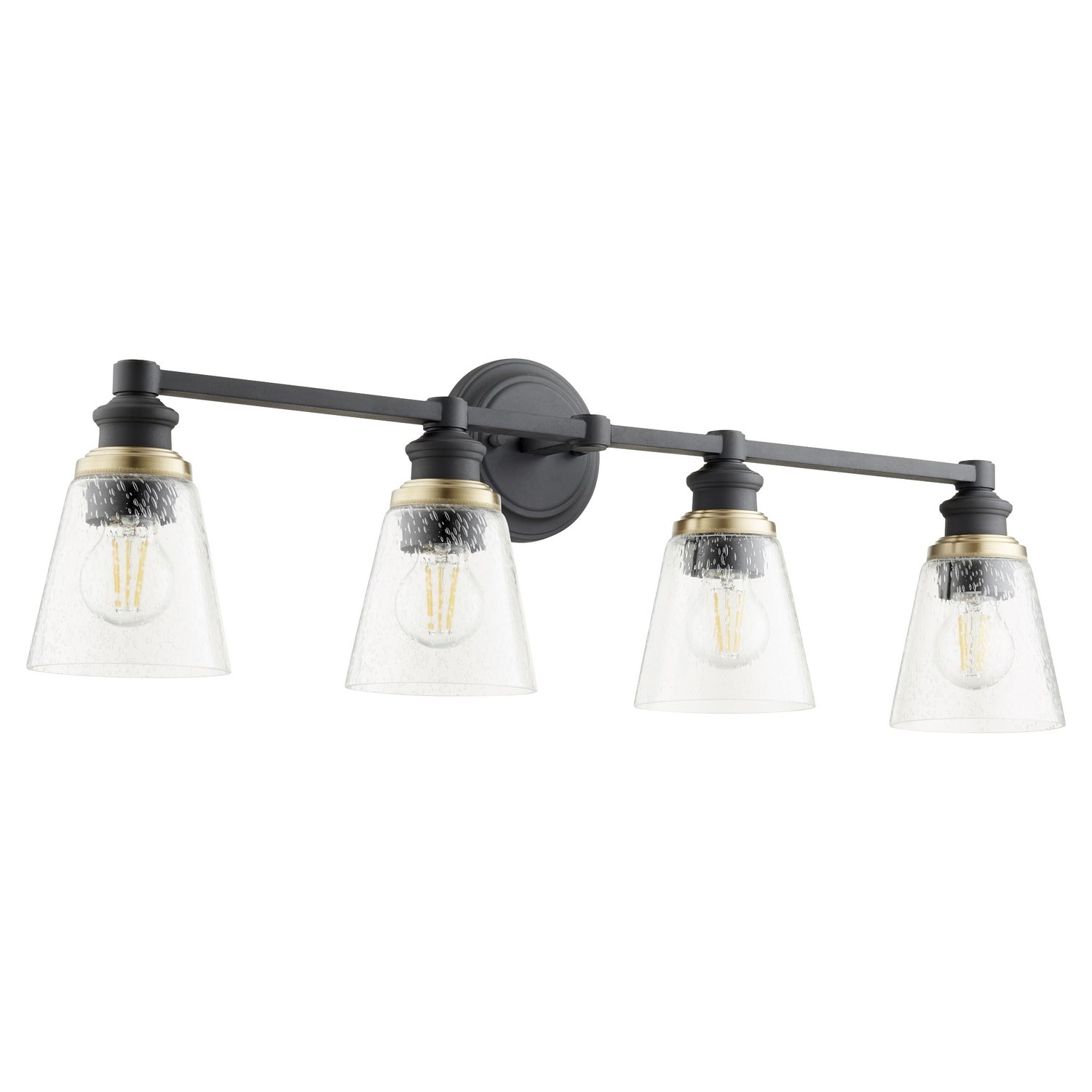 Quorum - 509-4-69 - Four Light Vanity - Dunbar - Textured Black
