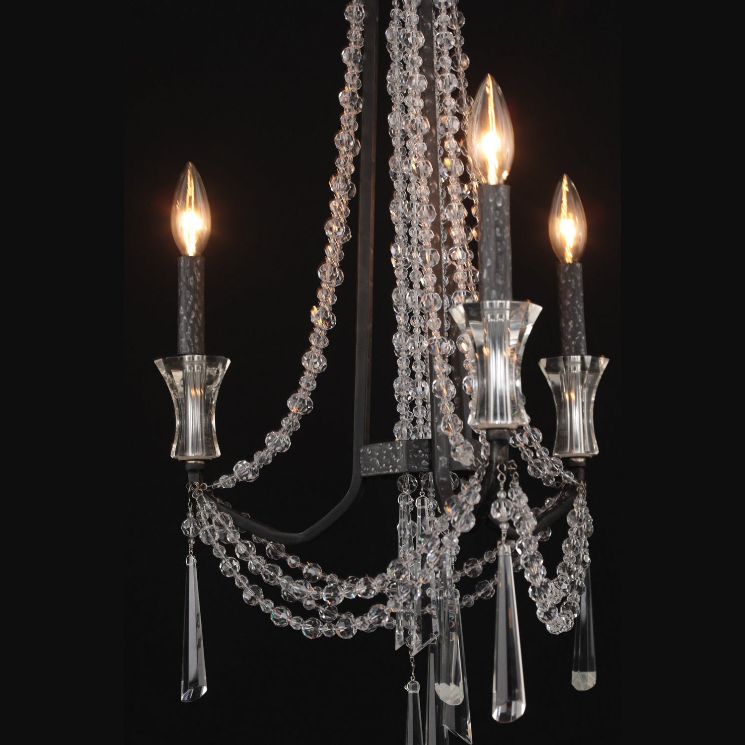 Varaluz - 270C03OX - Three Light Chandelier - Barcelona - Onyx