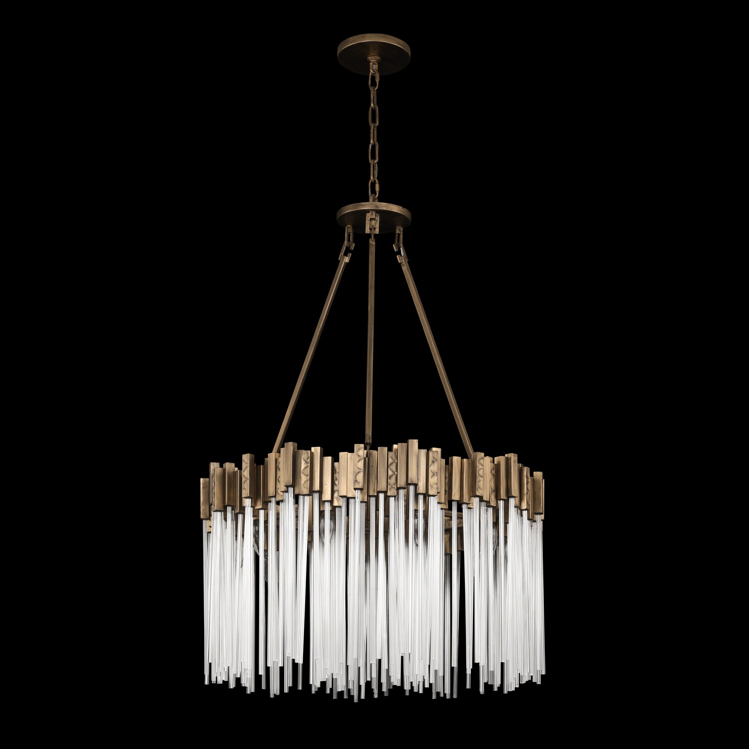 Varaluz - 309P10HG - Ten Light Pendant - Matrix - Havana Gold